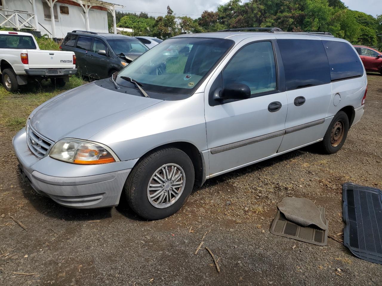2000 Ford Windstar Lx Silver vin: 2FMZA5143YBA55566