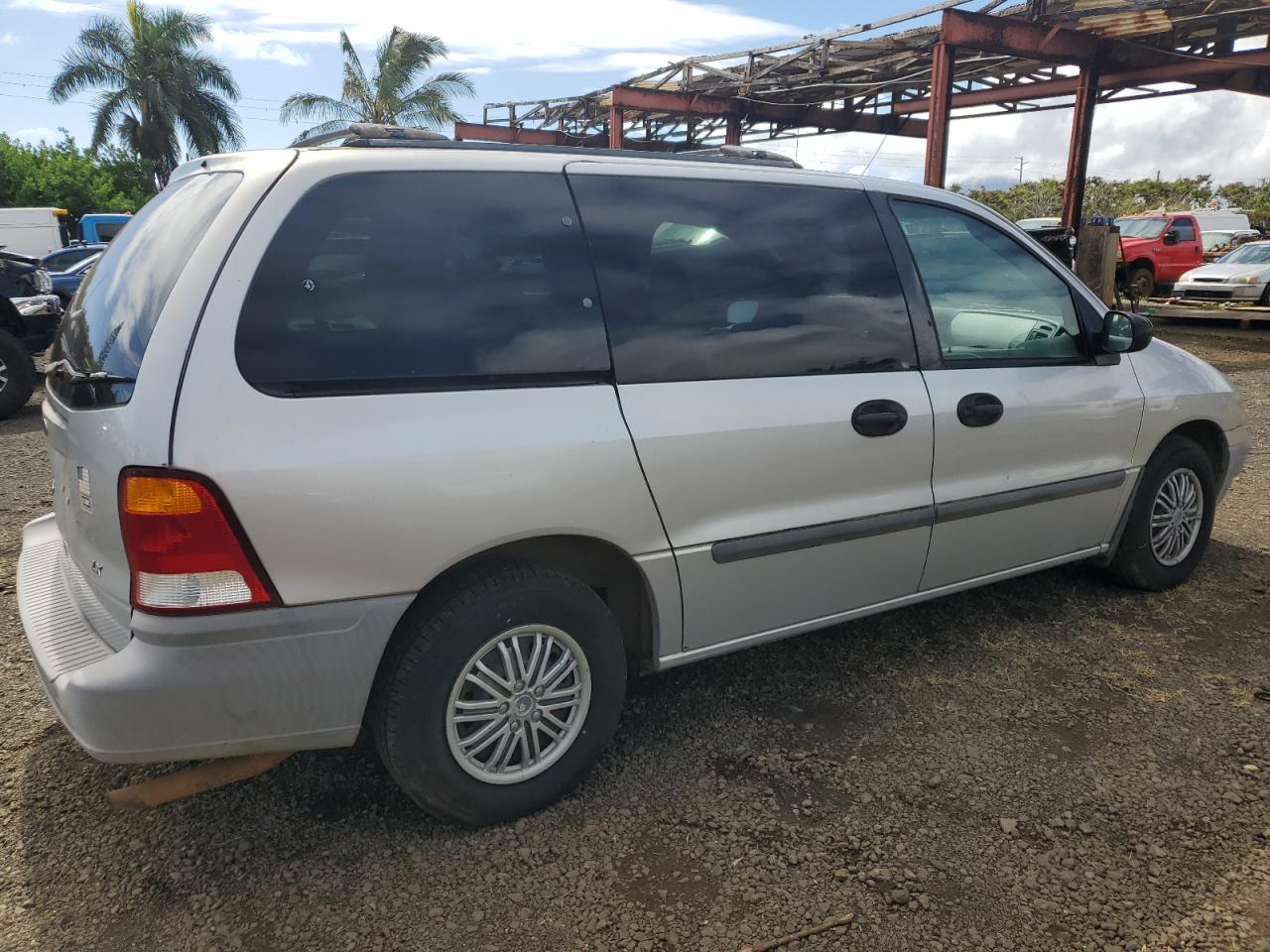 2000 Ford Windstar Lx Silver vin: 2FMZA5143YBA55566