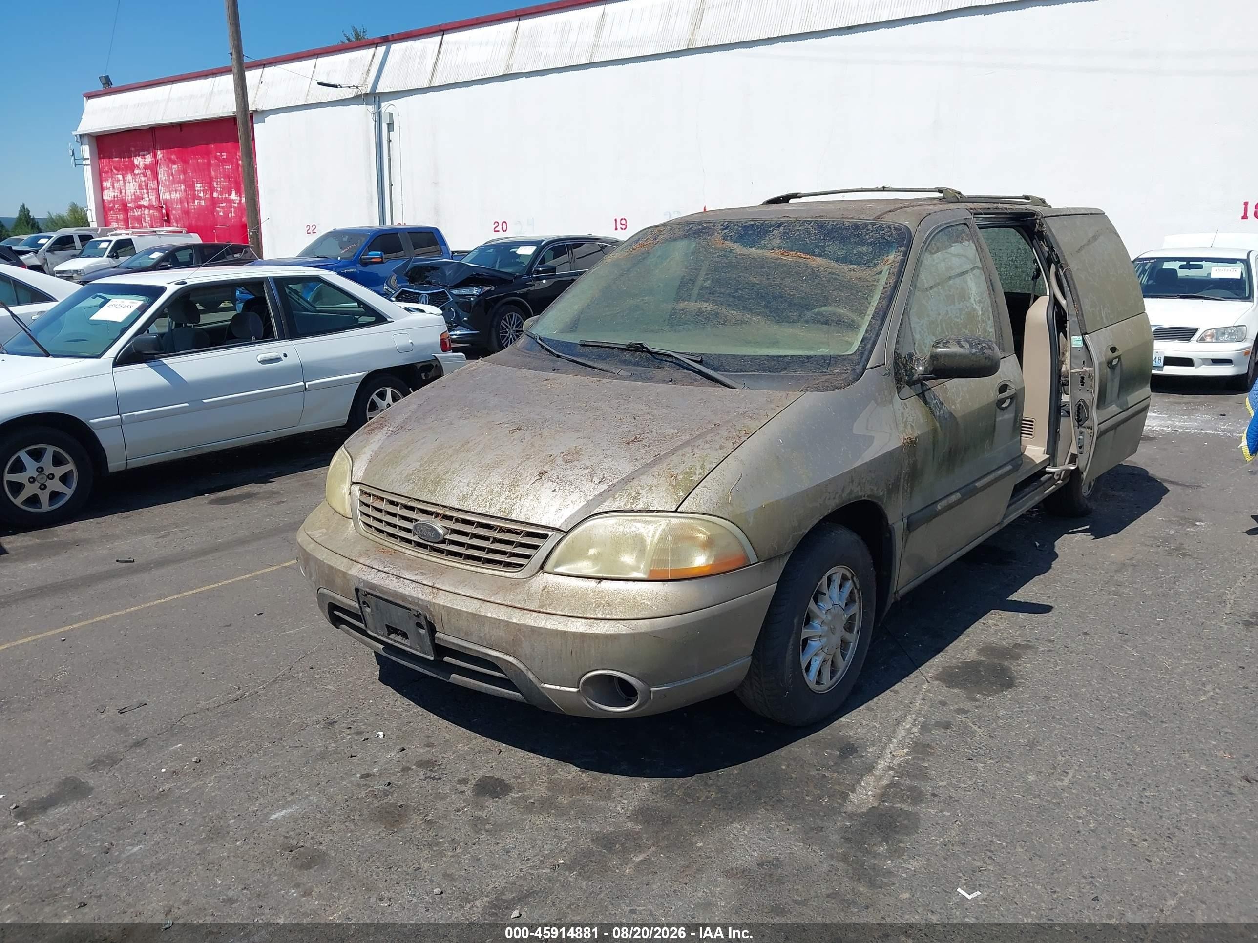 2002 Ford Windstar Lx Beige vin: 2FMZA51442BA35821