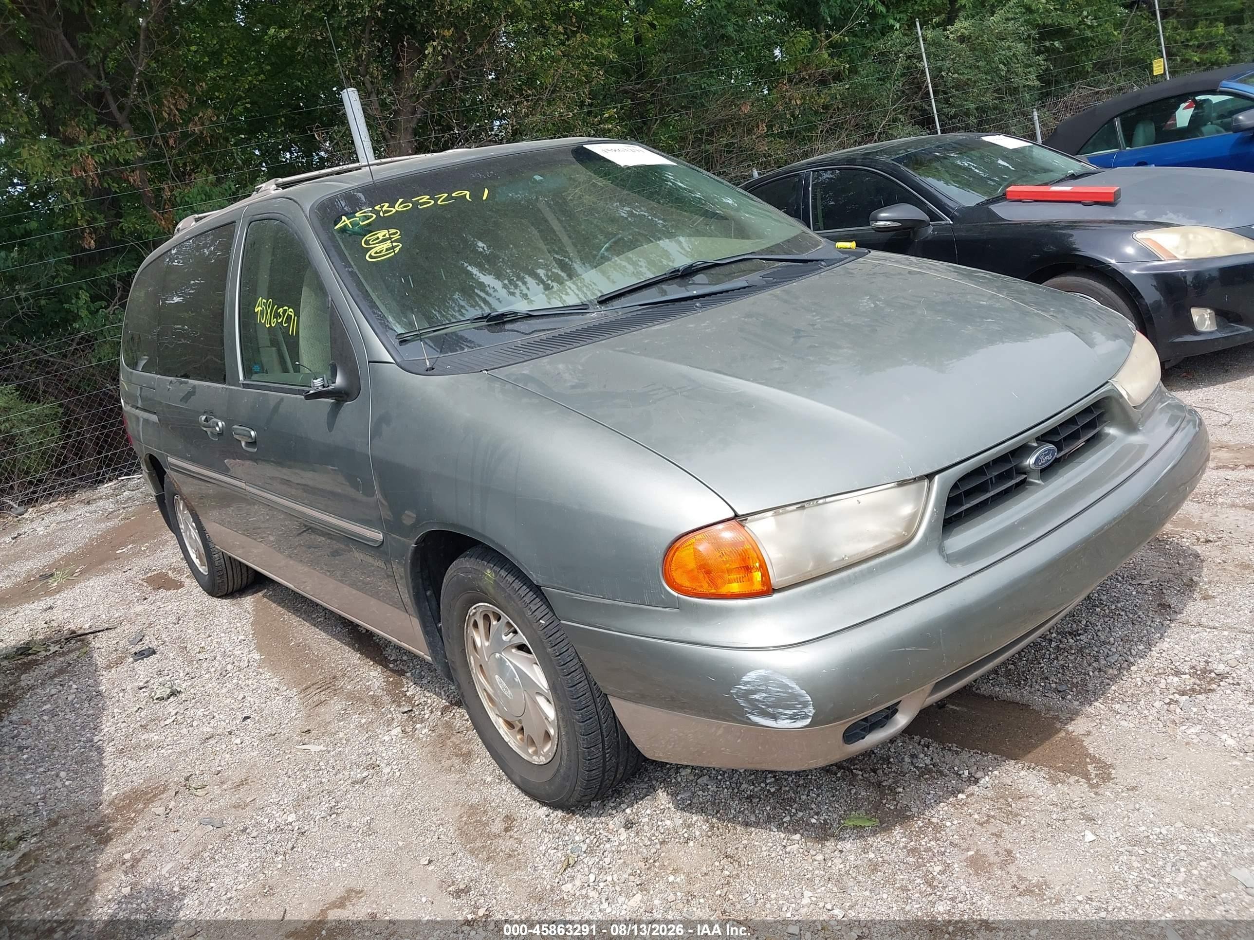 1998 Ford Windstar Wagon Green vin: 2FMZA5144WBD85231
