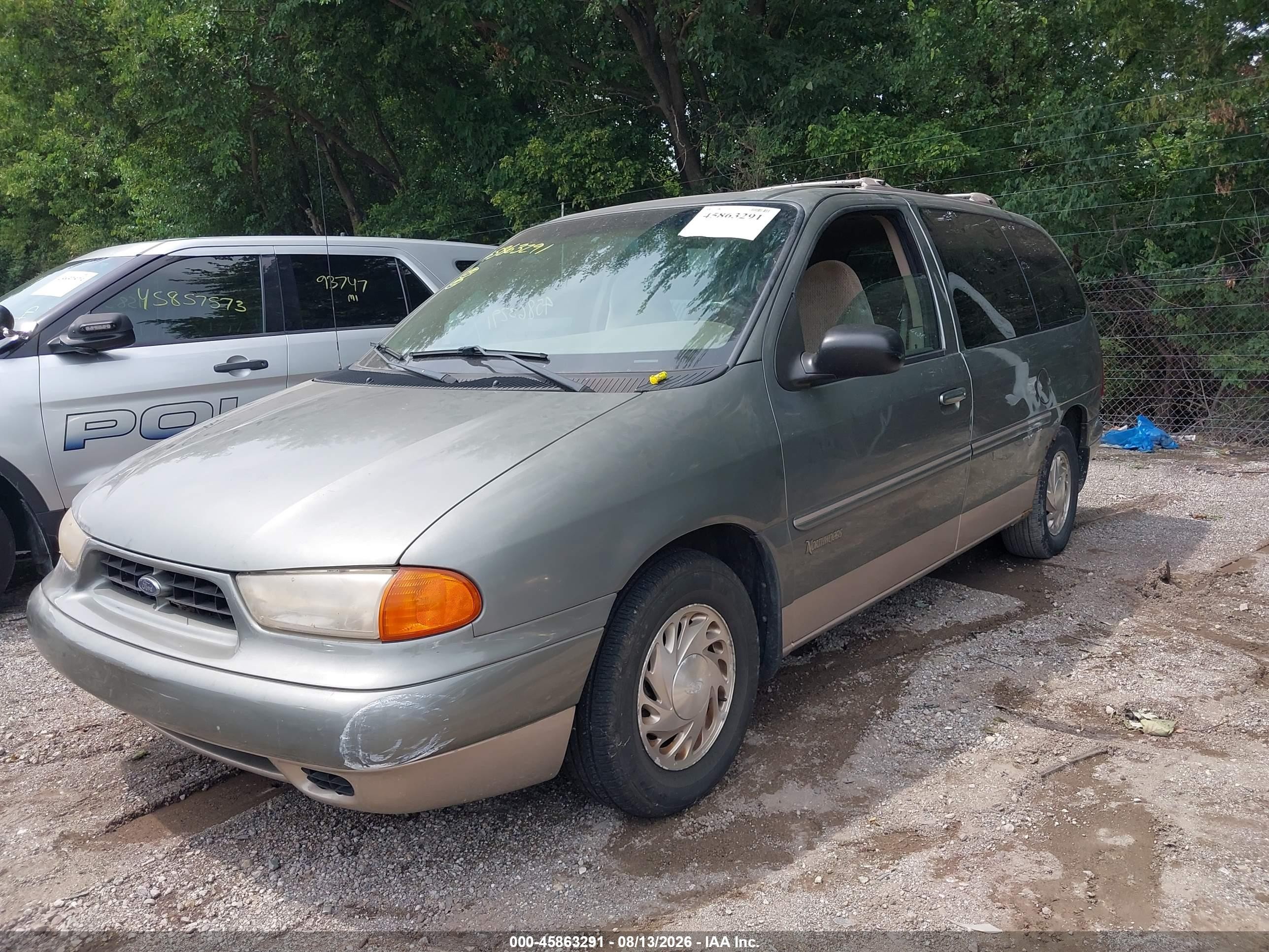 1998 Ford Windstar Wagon Green vin: 2FMZA5144WBD85231