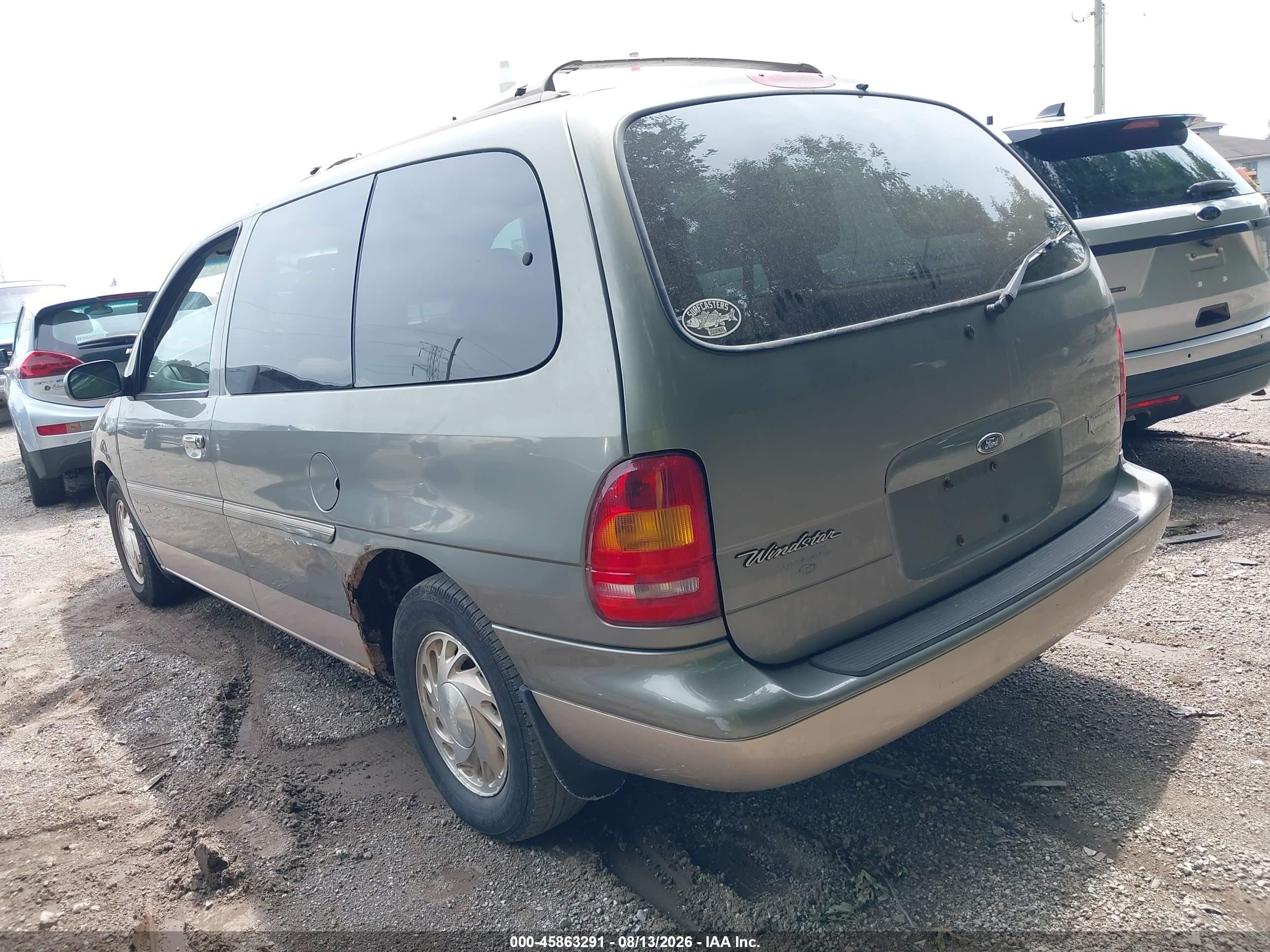 1998 Ford Windstar Wagon Green vin: 2FMZA5144WBD85231