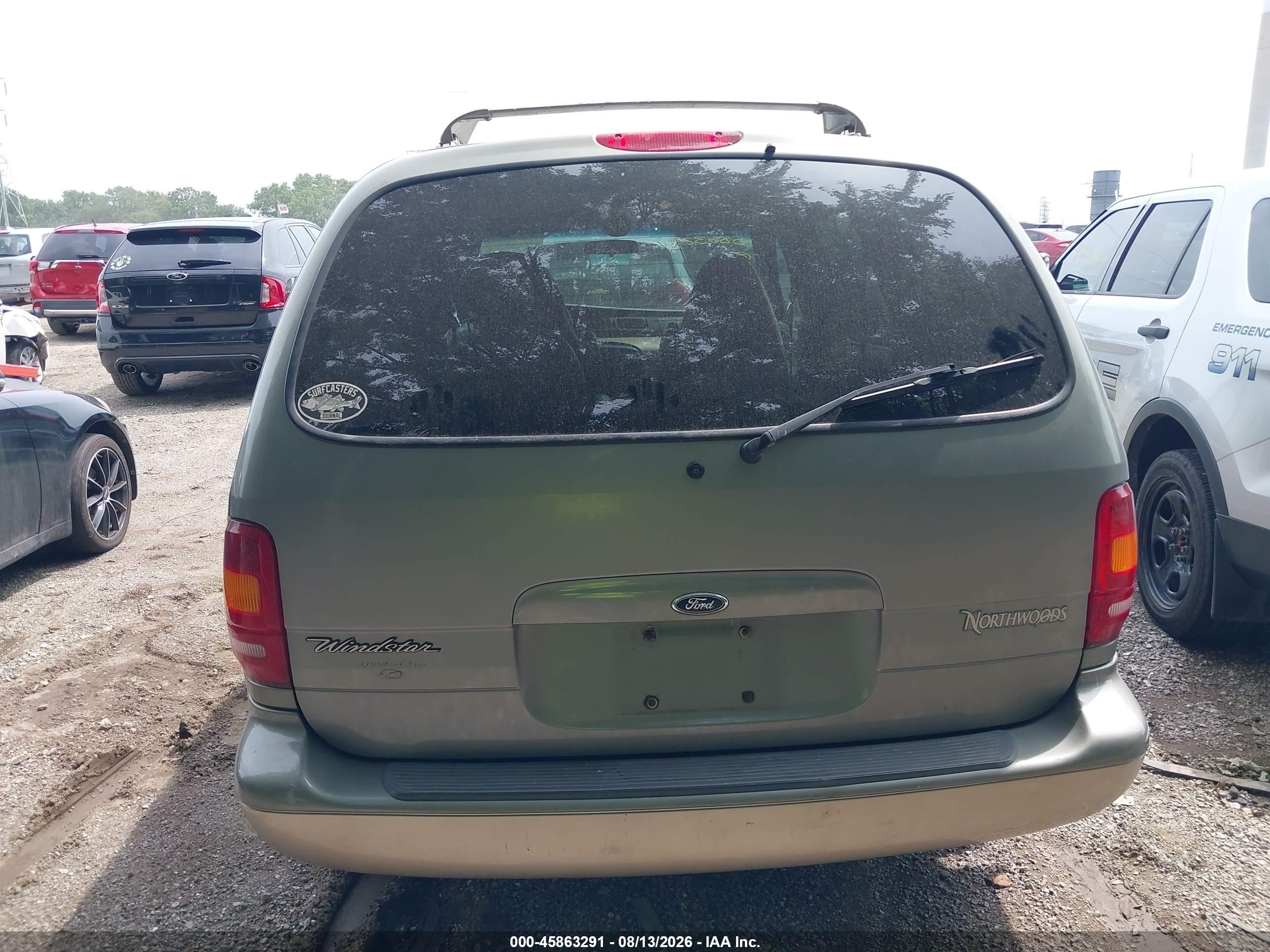 1998 Ford Windstar Wagon Green vin: 2FMZA5144WBD85231