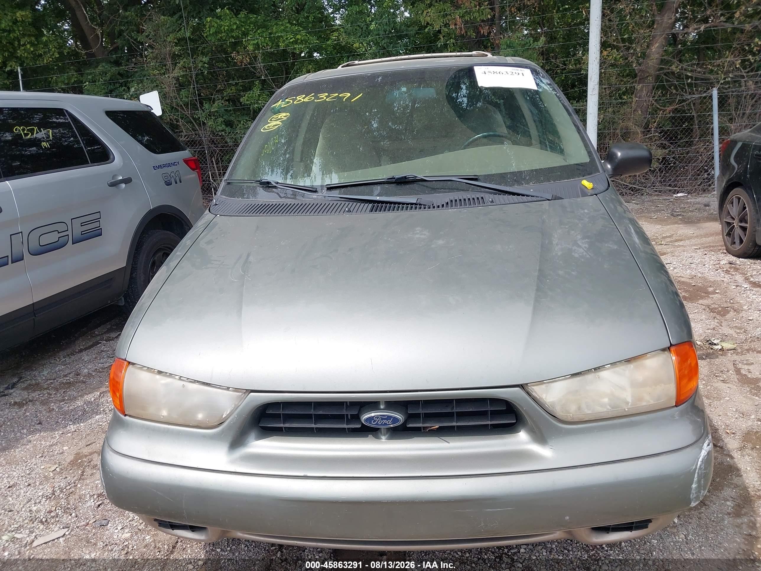 1998 Ford Windstar Wagon Green vin: 2FMZA5144WBD85231