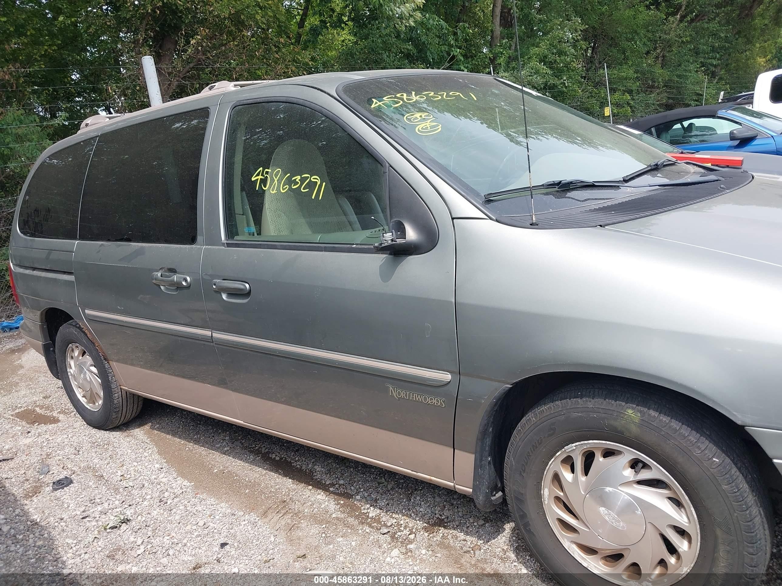 1998 Ford Windstar Wagon Green vin: 2FMZA5144WBD85231