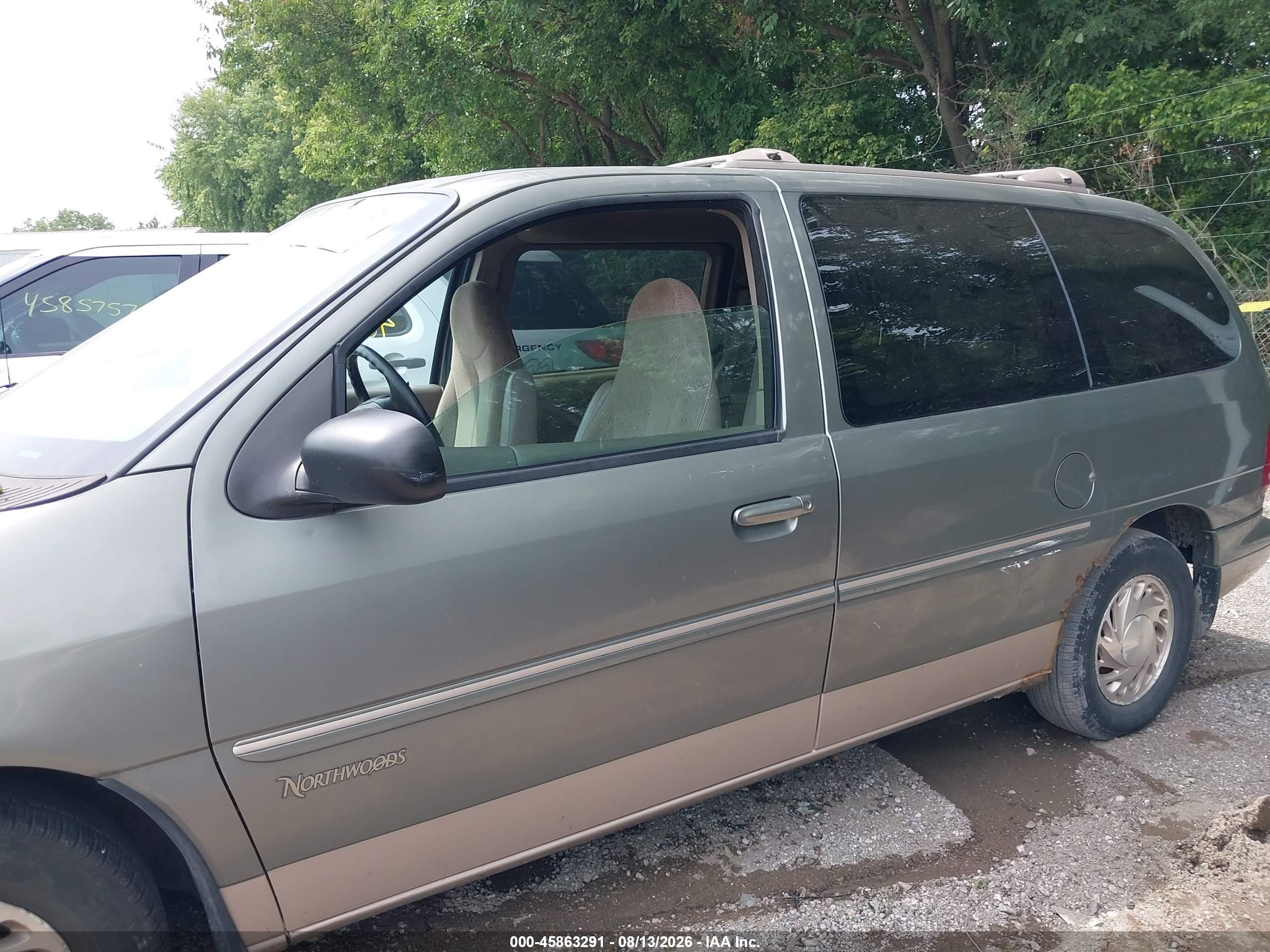 1998 Ford Windstar Wagon Green vin: 2FMZA5144WBD85231