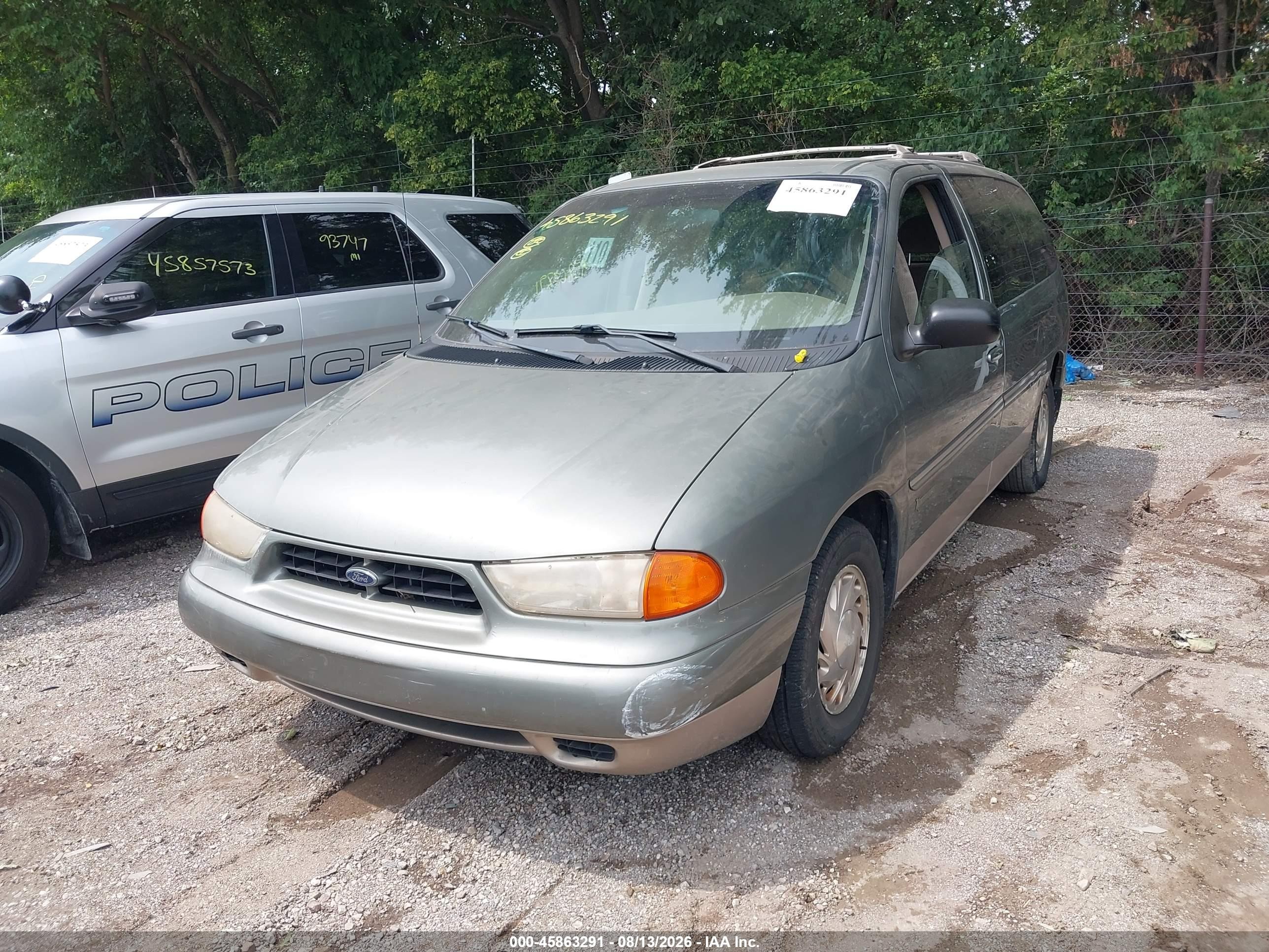 1998 Ford Windstar Wagon Green vin: 2FMZA5144WBD85231