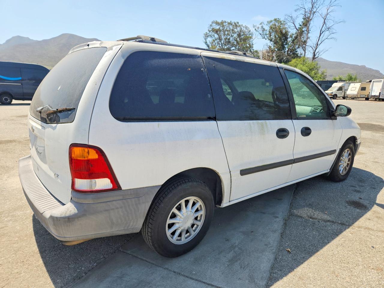 2001 Ford Windstar Lx White vin: 2FMZA51451BB07107
