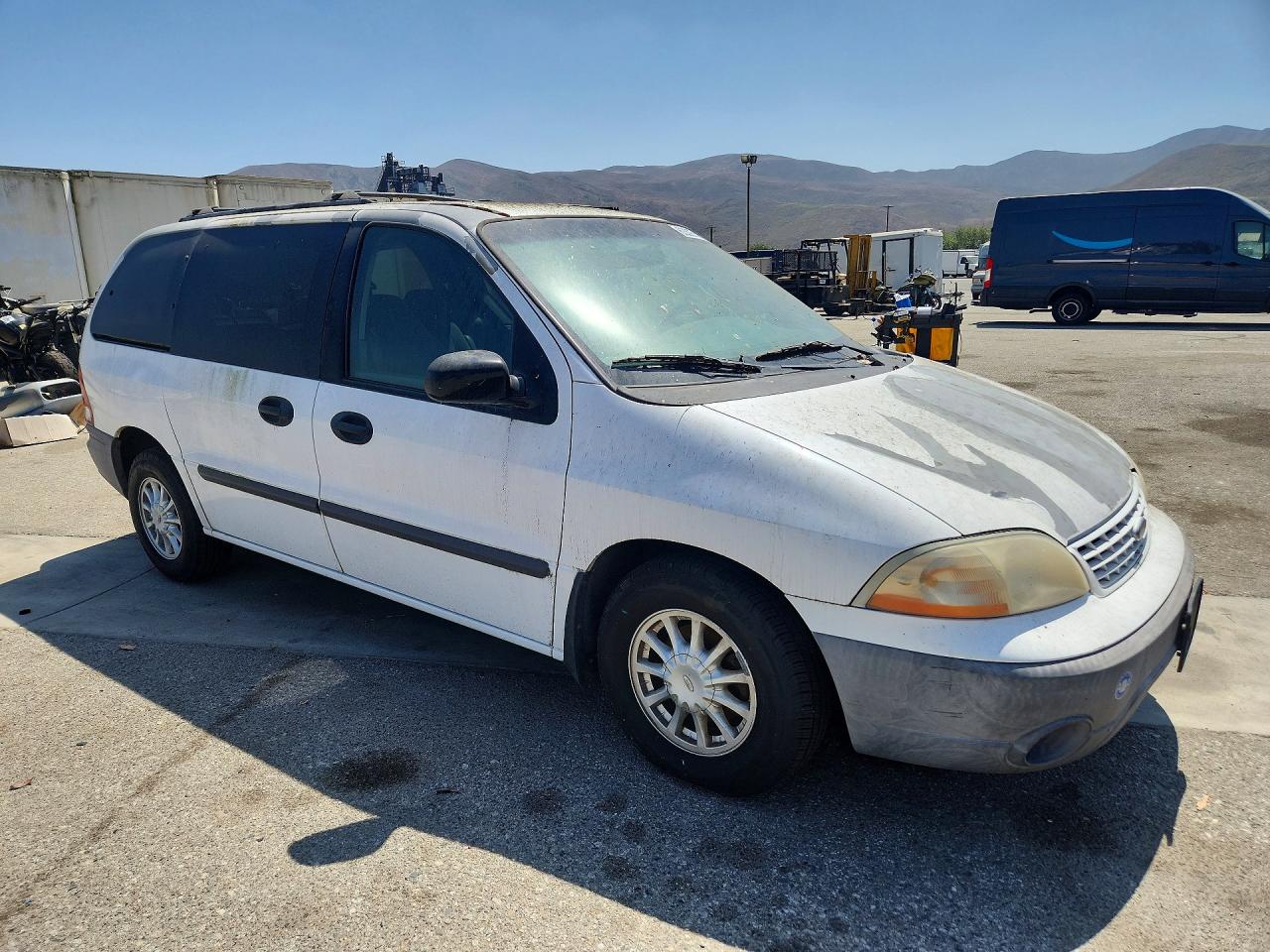 2001 Ford Windstar Lx White vin: 2FMZA51451BB07107