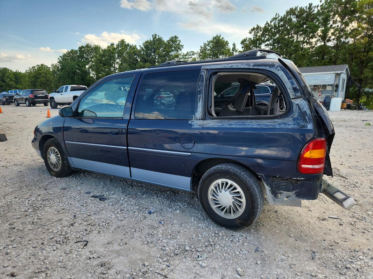 1998 Ford Windstar Wagon Blue vin: 2FMZA5145WBD70723