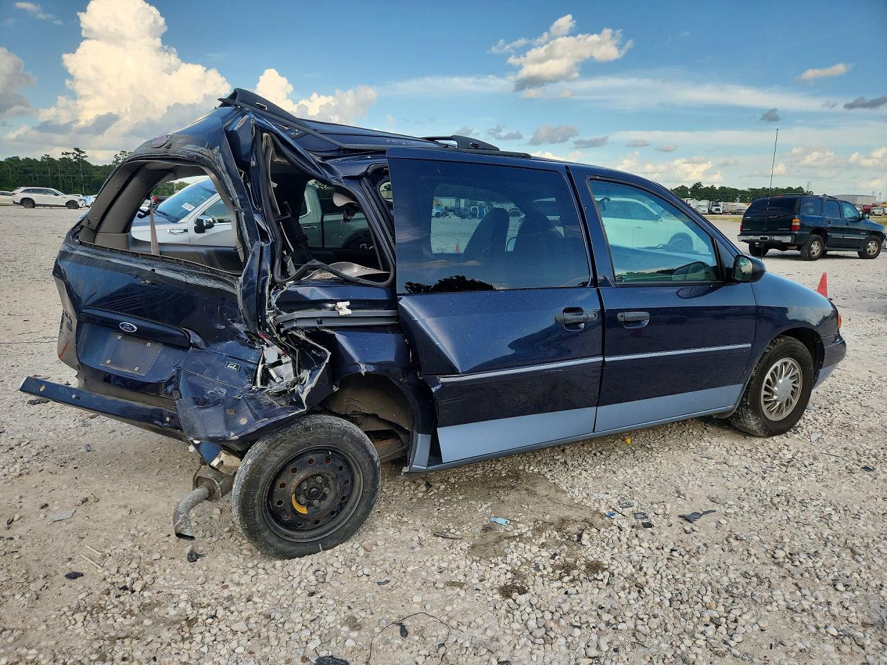 1998 Ford Windstar Wagon Blue vin: 2FMZA5145WBD70723