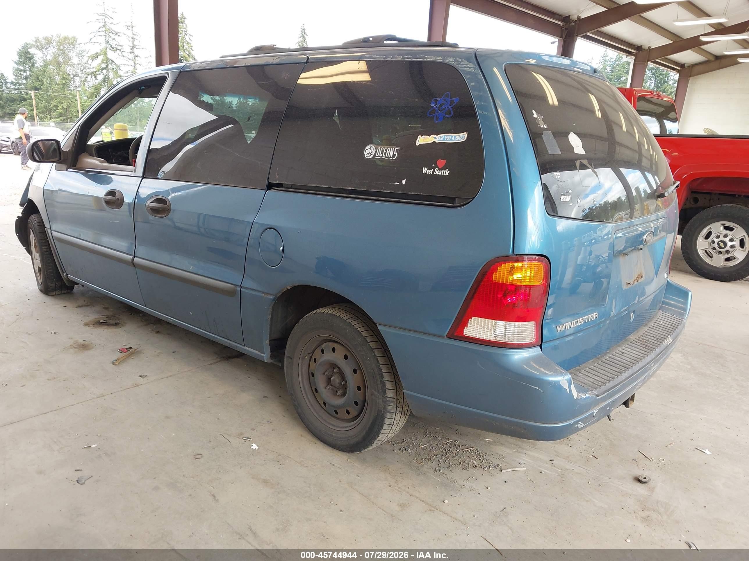 2003 Ford Windstar Lx Blue vin: 2FMZA51463BA77490