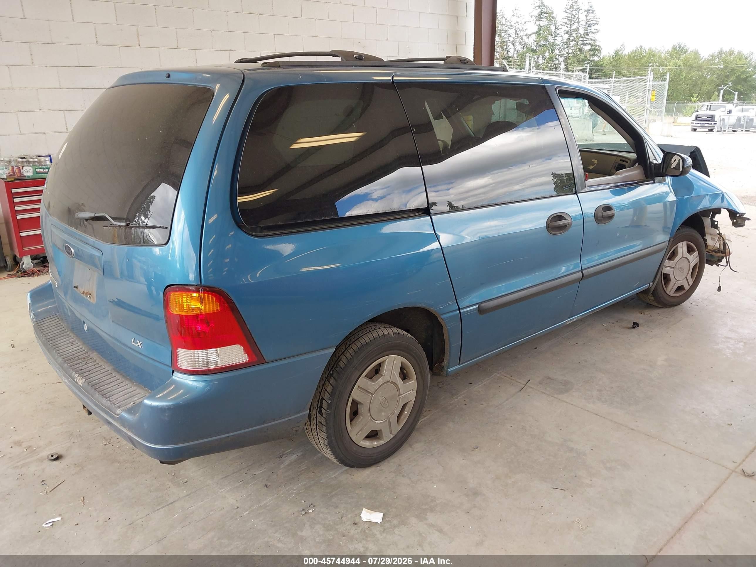 2003 Ford Windstar Lx Blue vin: 2FMZA51463BA77490