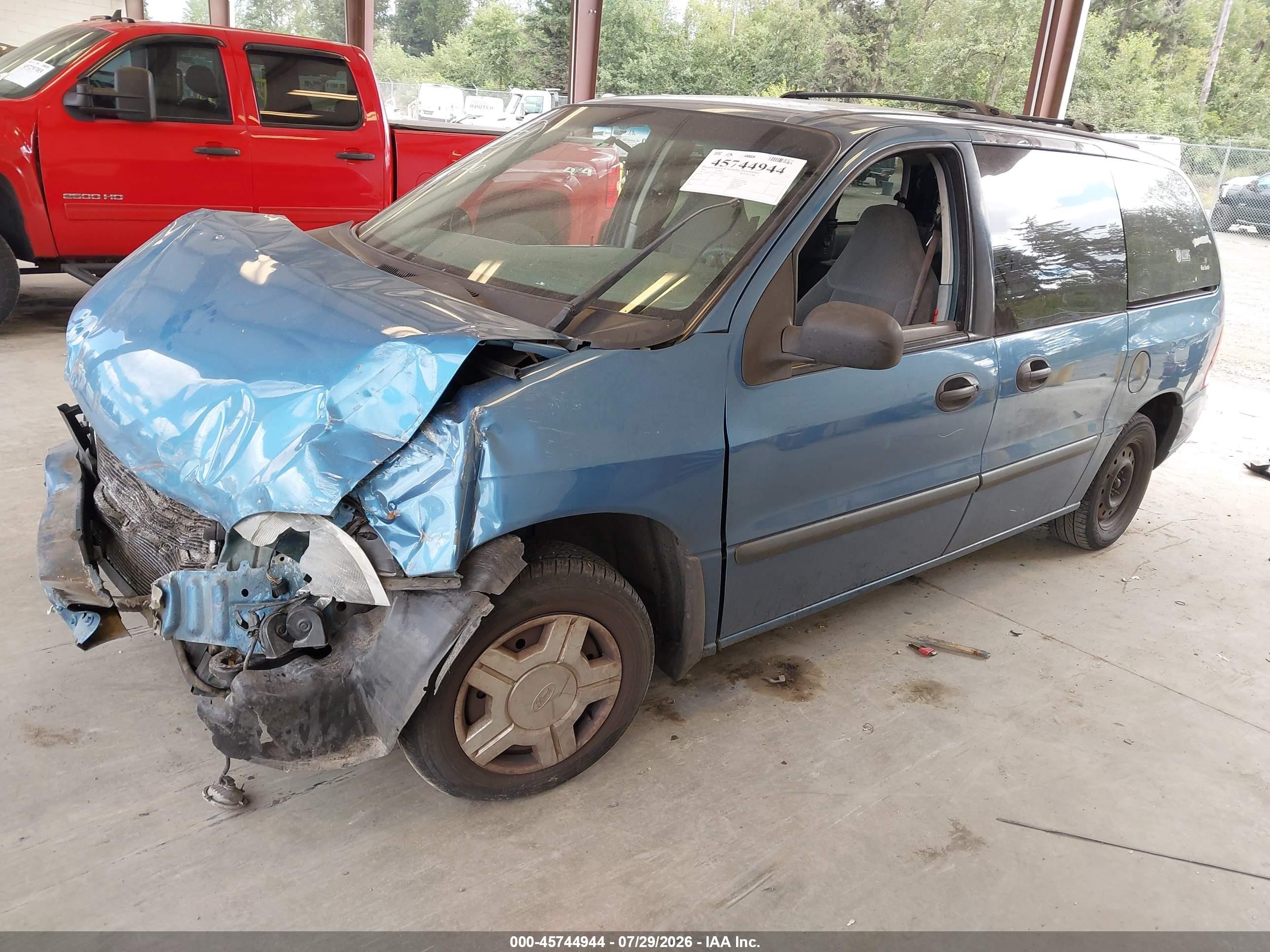 2003 Ford Windstar Lx Blue vin: 2FMZA51463BA77490