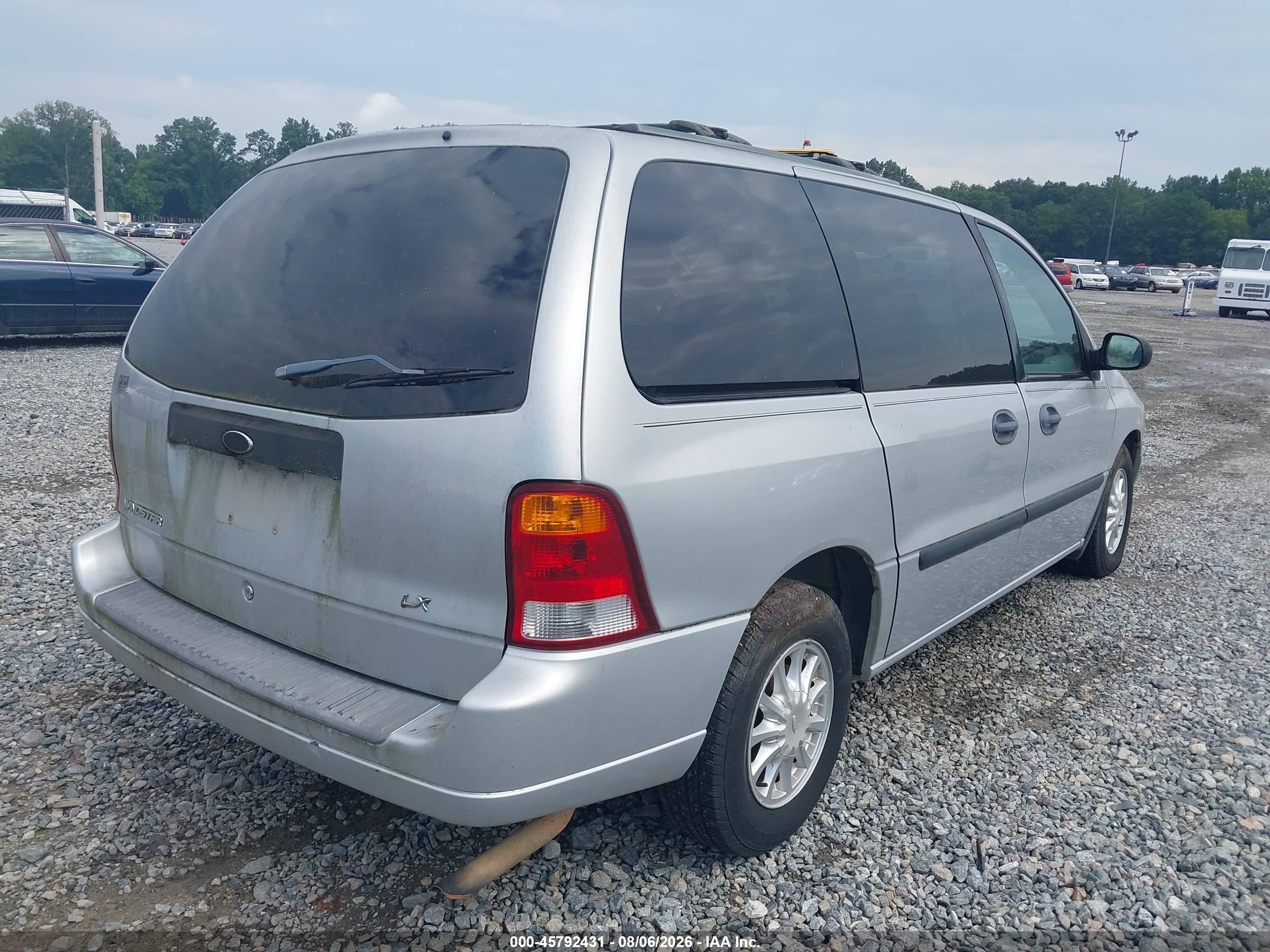 2003 Ford Windstar Lx Silver vin: 2FMZA51463BB44024