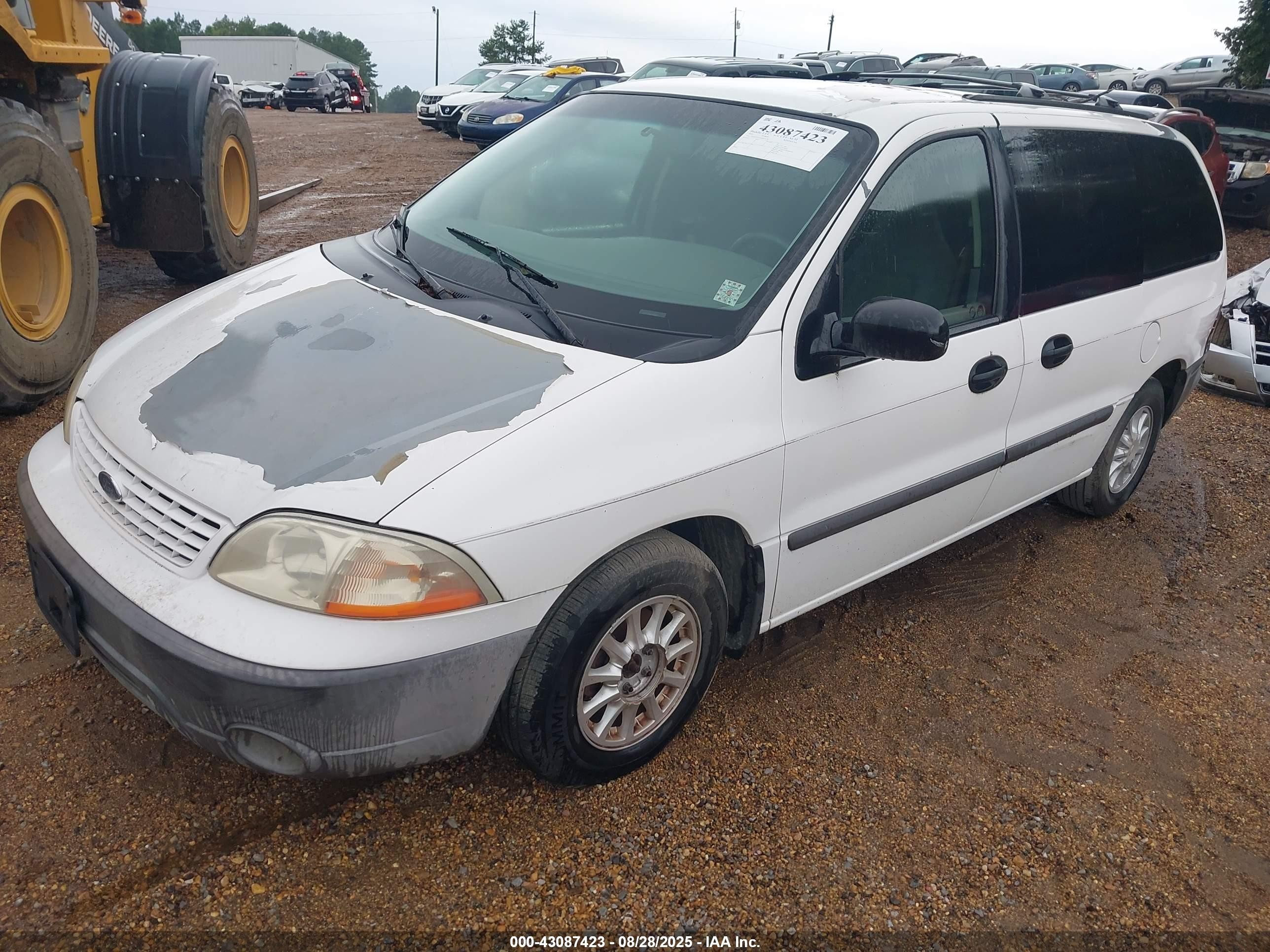 2001 Ford Windstar Lx White vin: 2FMZA51471BB27178
