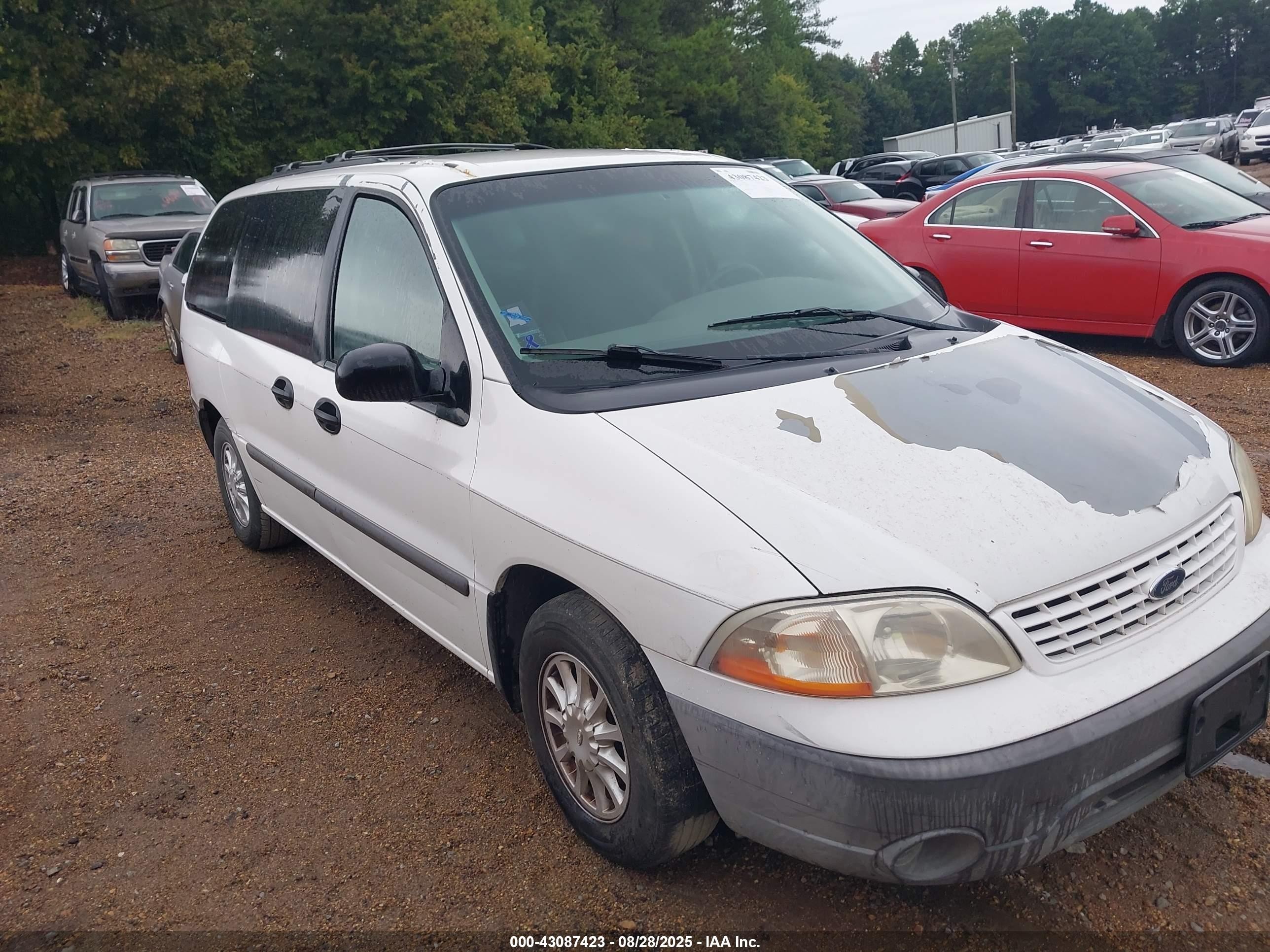 2001 Ford Windstar Lx White vin: 2FMZA51471BB27178