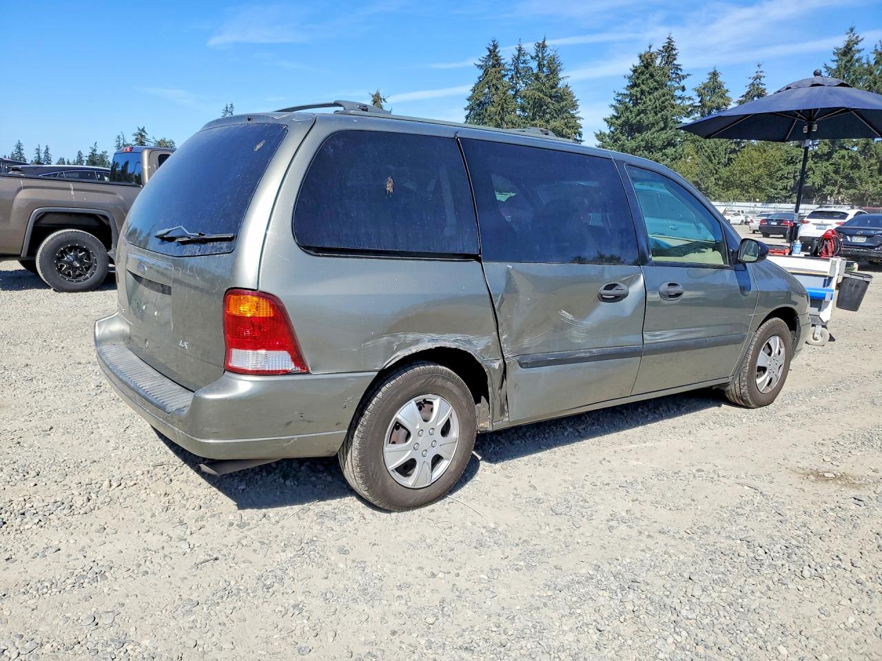 2002 Ford Windstar Lx Gray vin: 2FMZA51482BA59278