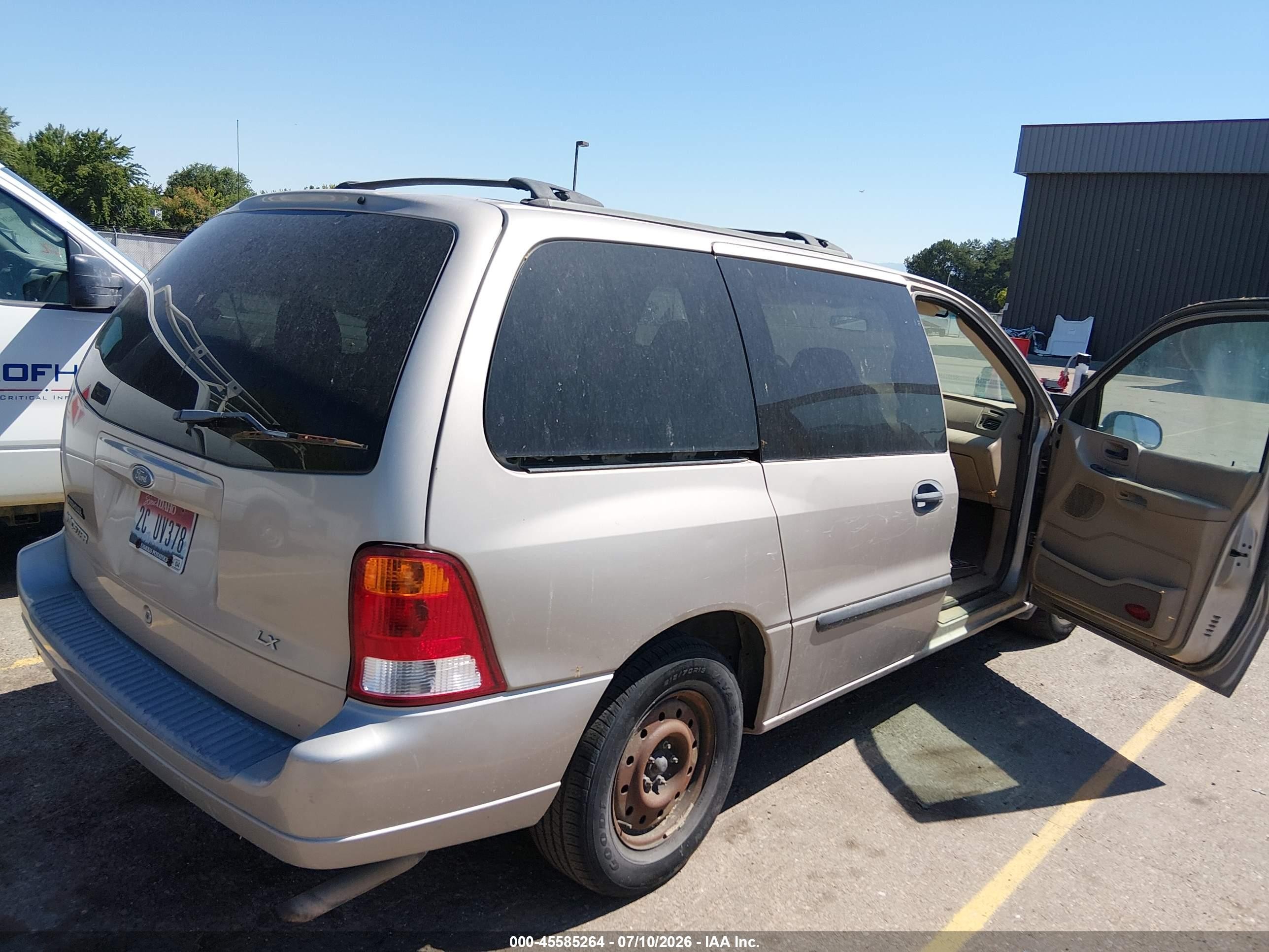 2002 Ford Windstar Lx Silver vin: 2FMZA51482BB36554
