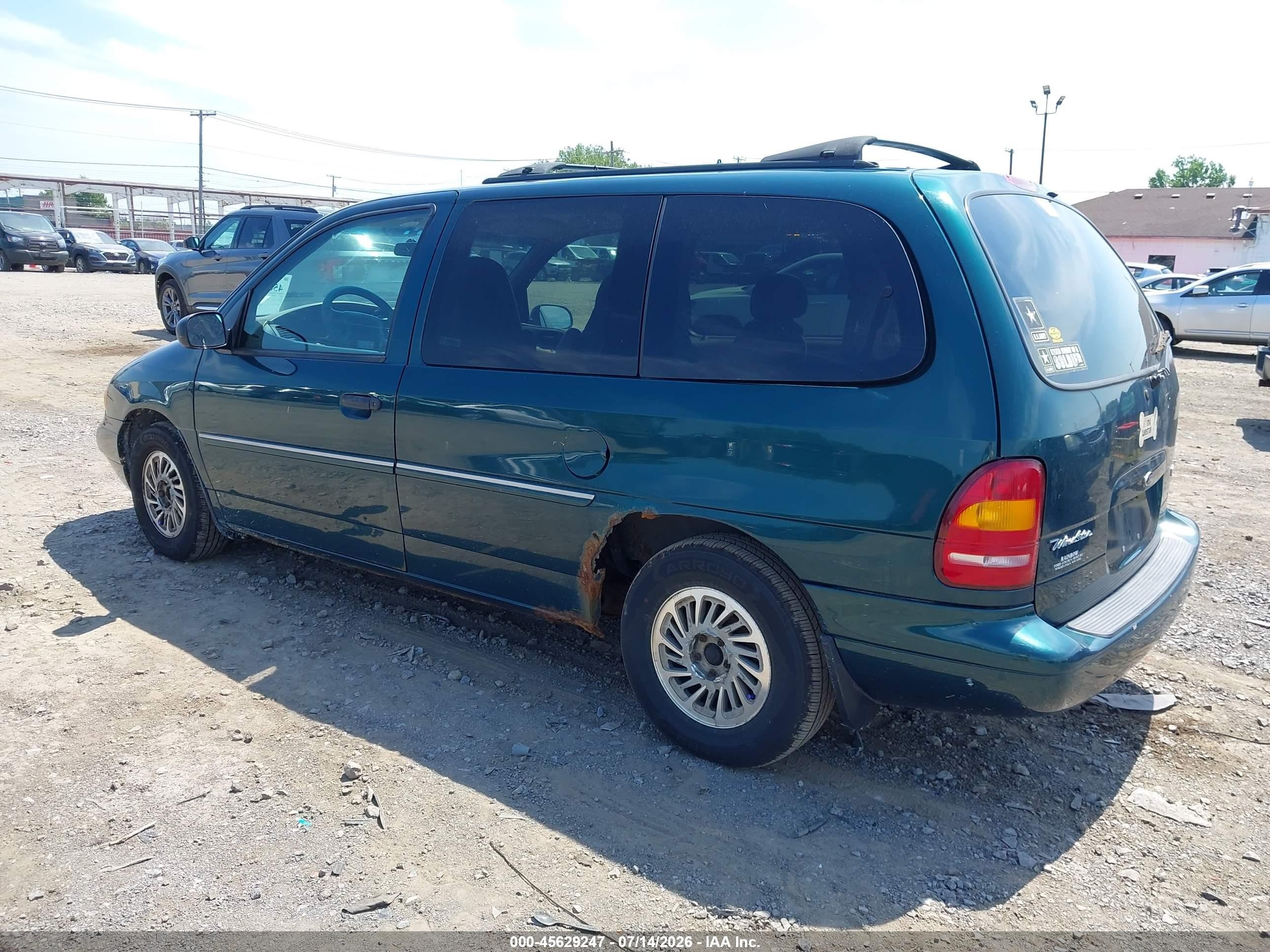 1998 Ford Windstar Gl/limited/lx Green vin: 2FMZA5148WBE30882