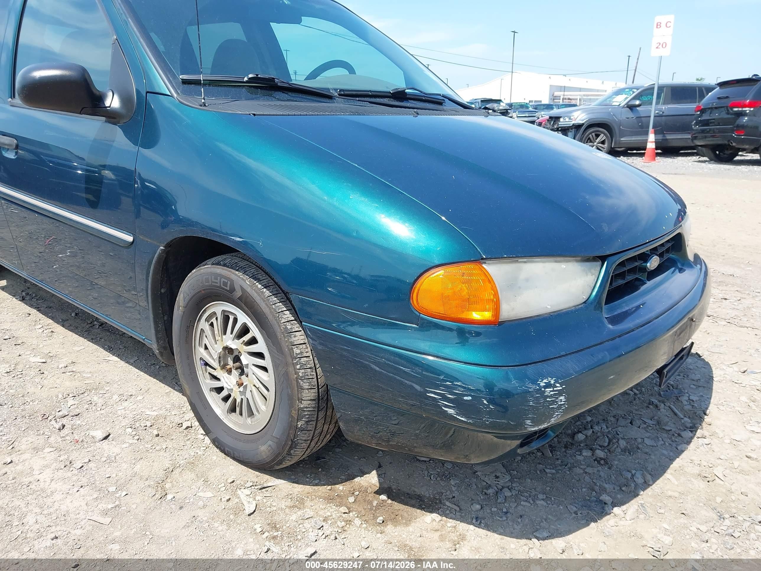 1998 Ford Windstar Gl/limited/lx Green vin: 2FMZA5148WBE30882