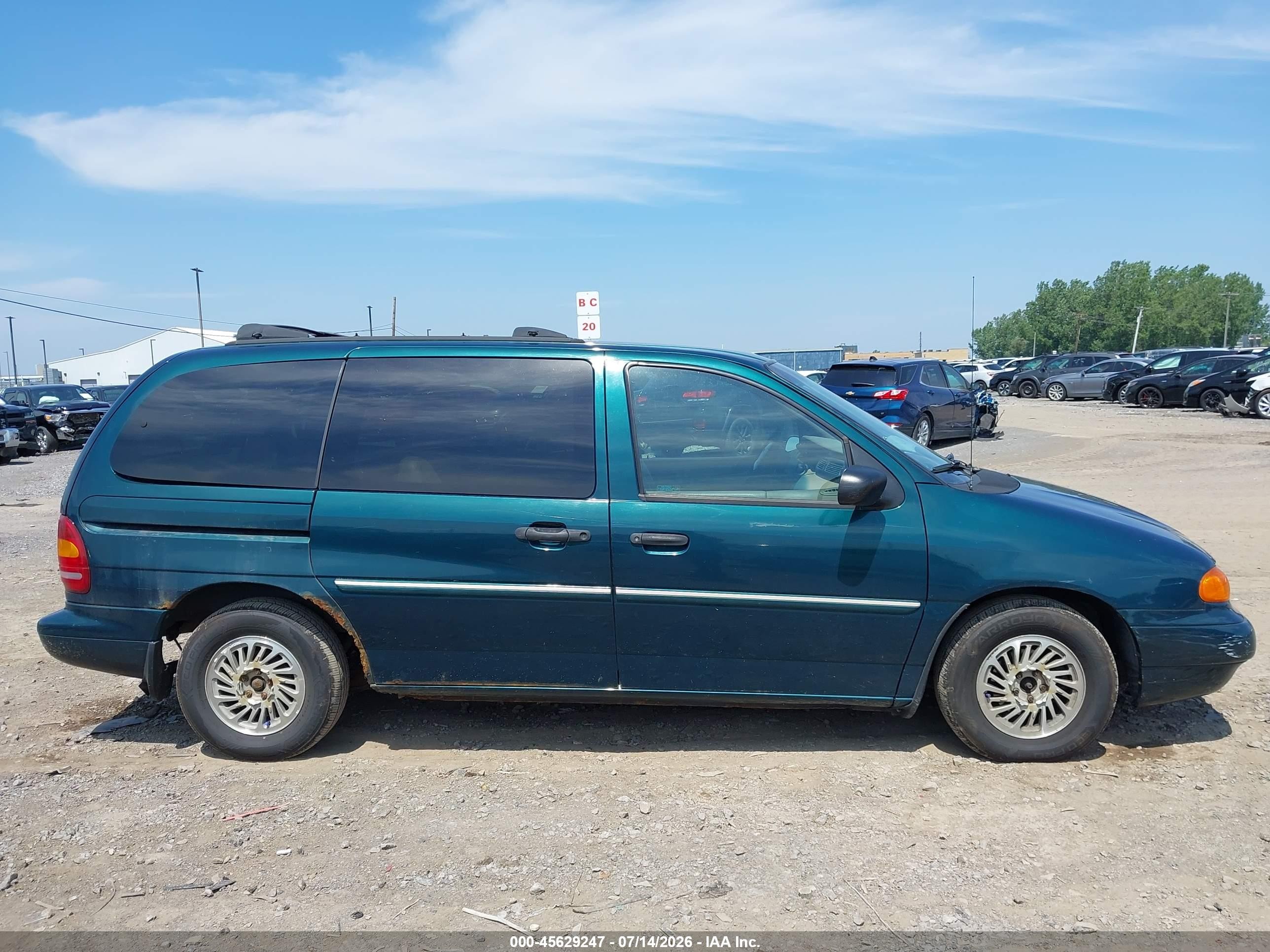 1998 Ford Windstar Gl/limited/lx Green vin: 2FMZA5148WBE30882