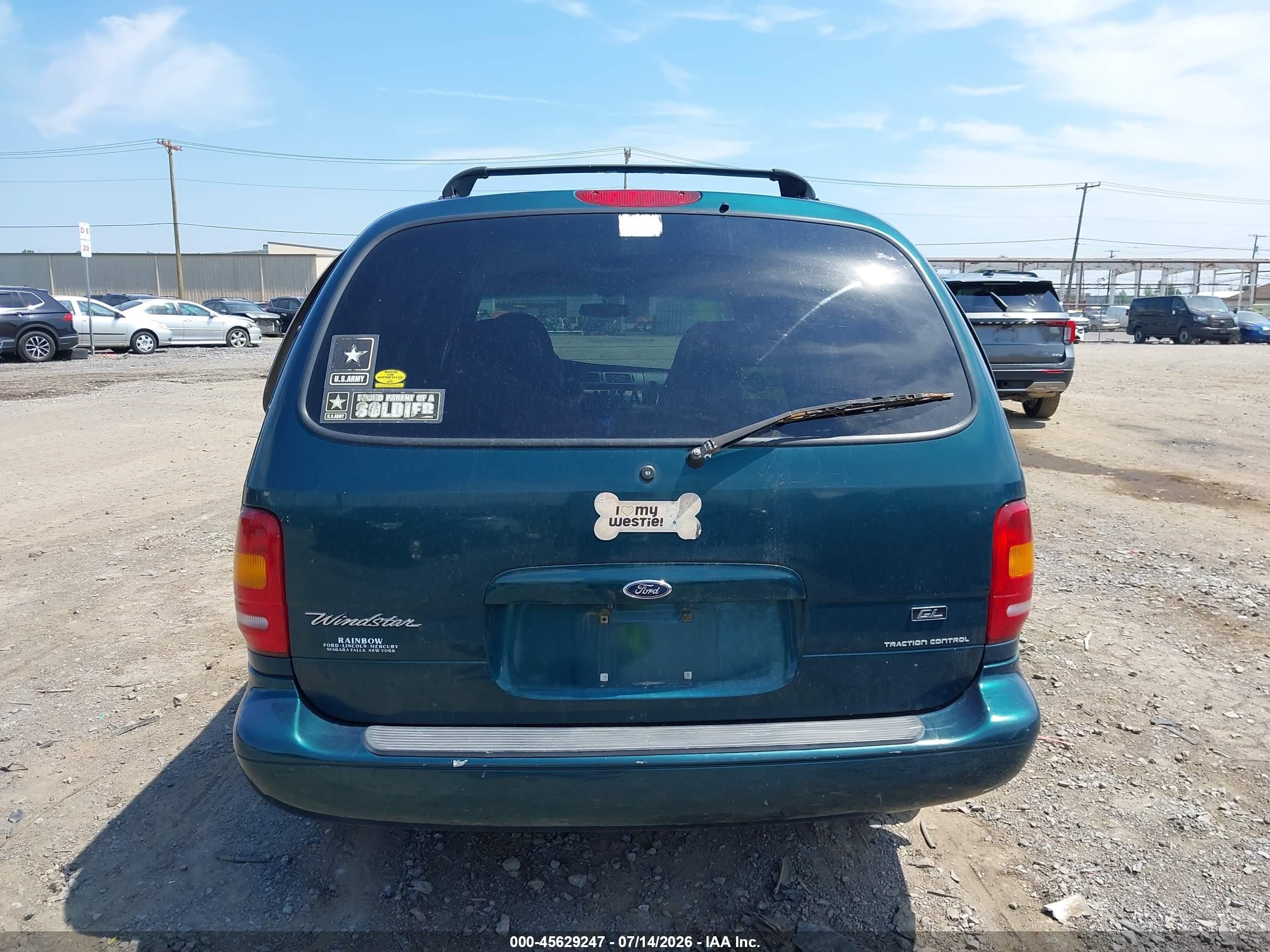 1998 Ford Windstar Gl/limited/lx Green vin: 2FMZA5148WBE30882