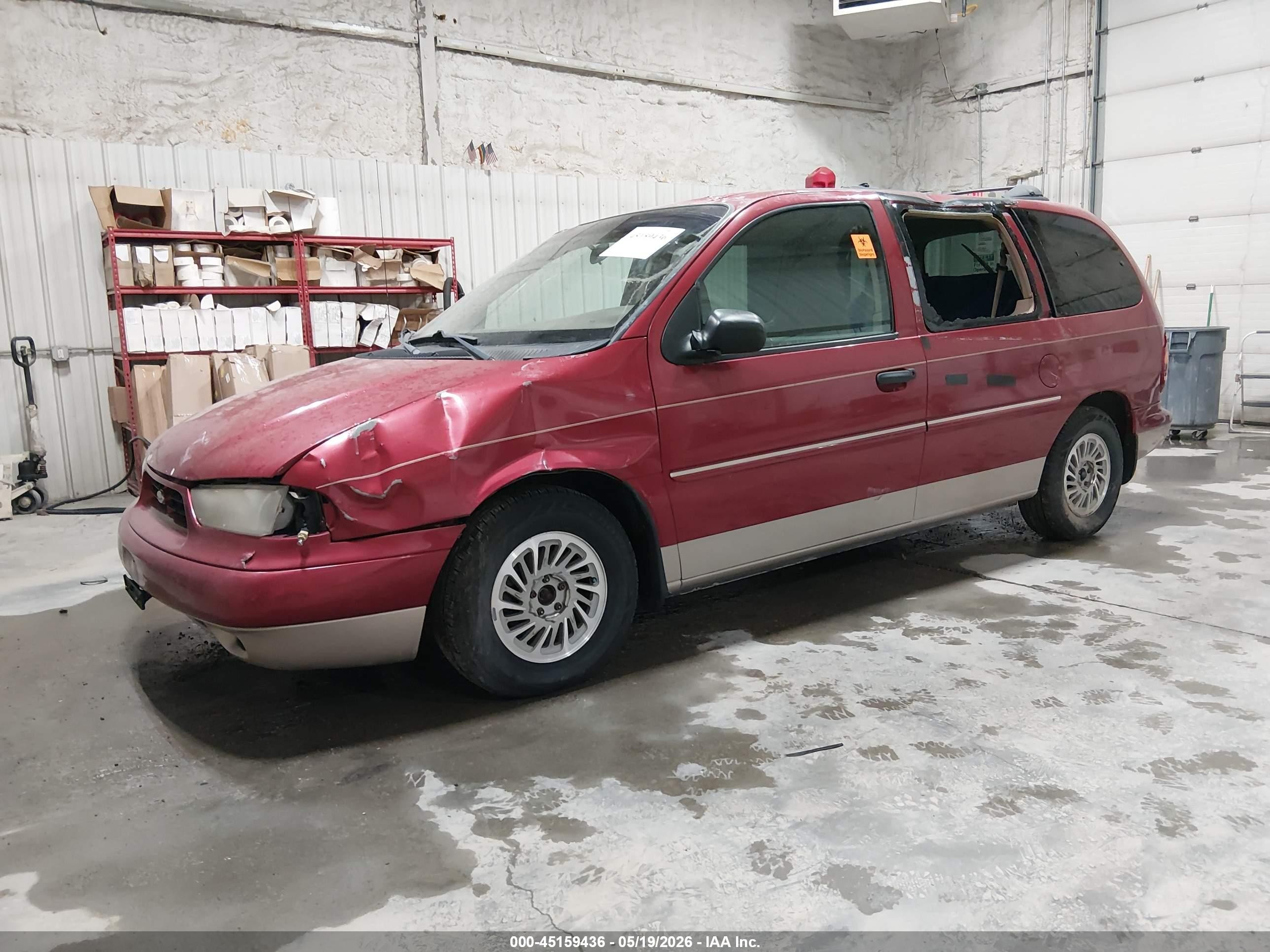 1998 Ford Windstar Gl/limited/lx Red vin: 2FMZA5149WBE39638