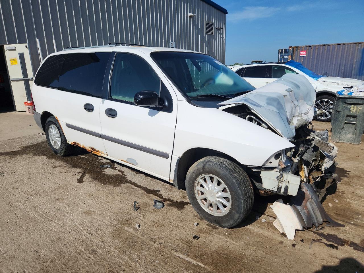 2000 Ford Windstar Lx White vin: 2FMZA5149YBA51120