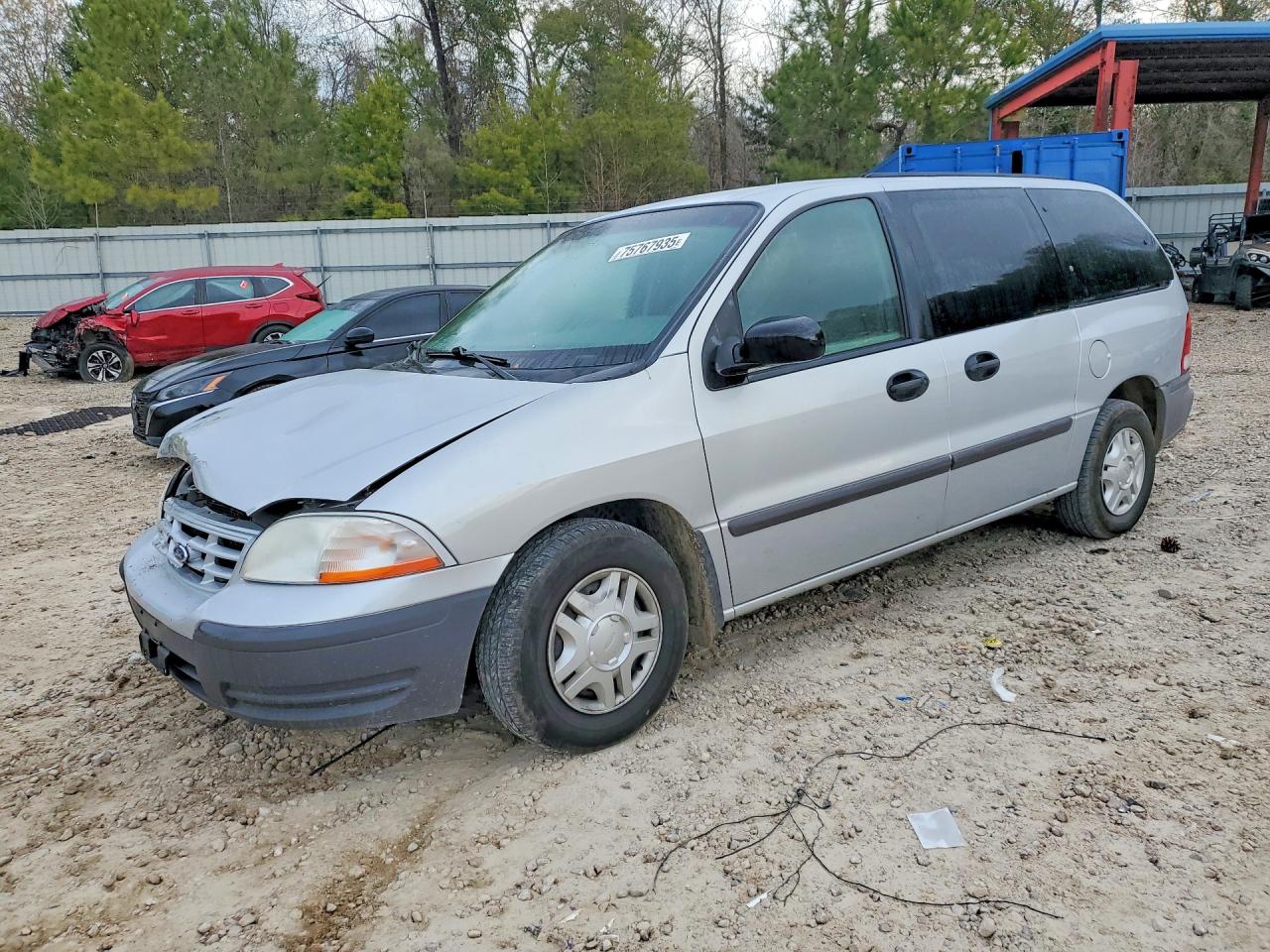 2000 Ford Windstar Lx Silver vin: 2FMZA5149YBD03383