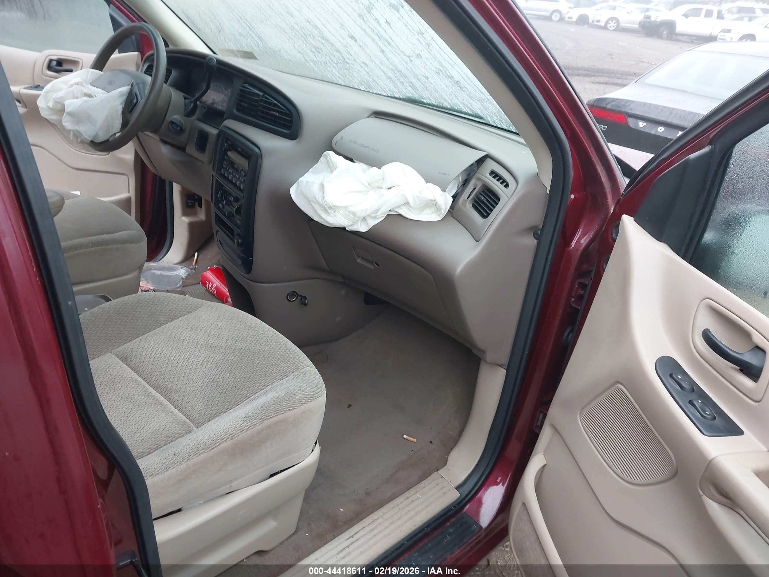 2000 Ford Windstar Lx Red vin: 2FMZA514XYBA59176