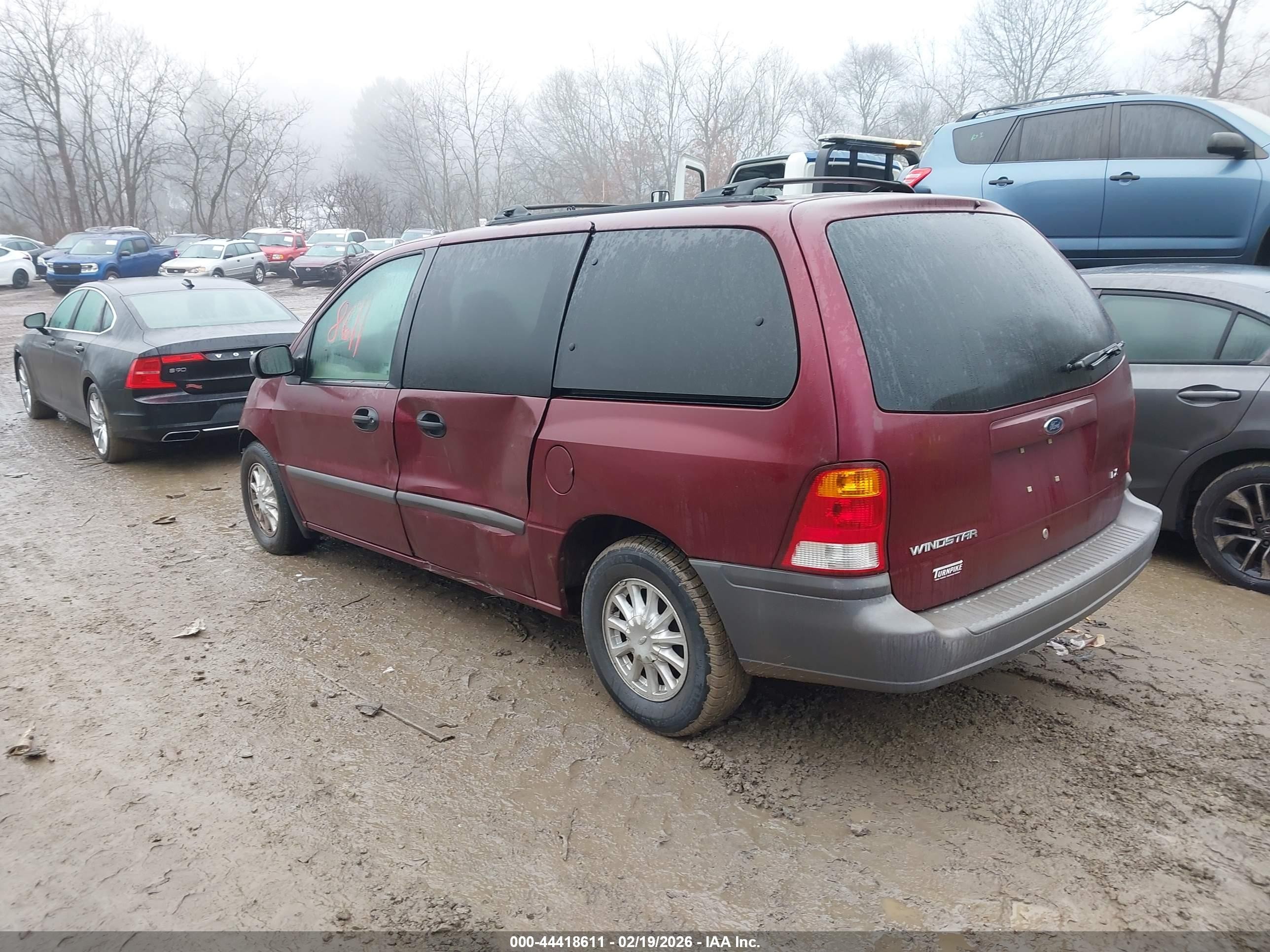 2000 Ford Windstar Lx Red vin: 2FMZA514XYBA59176