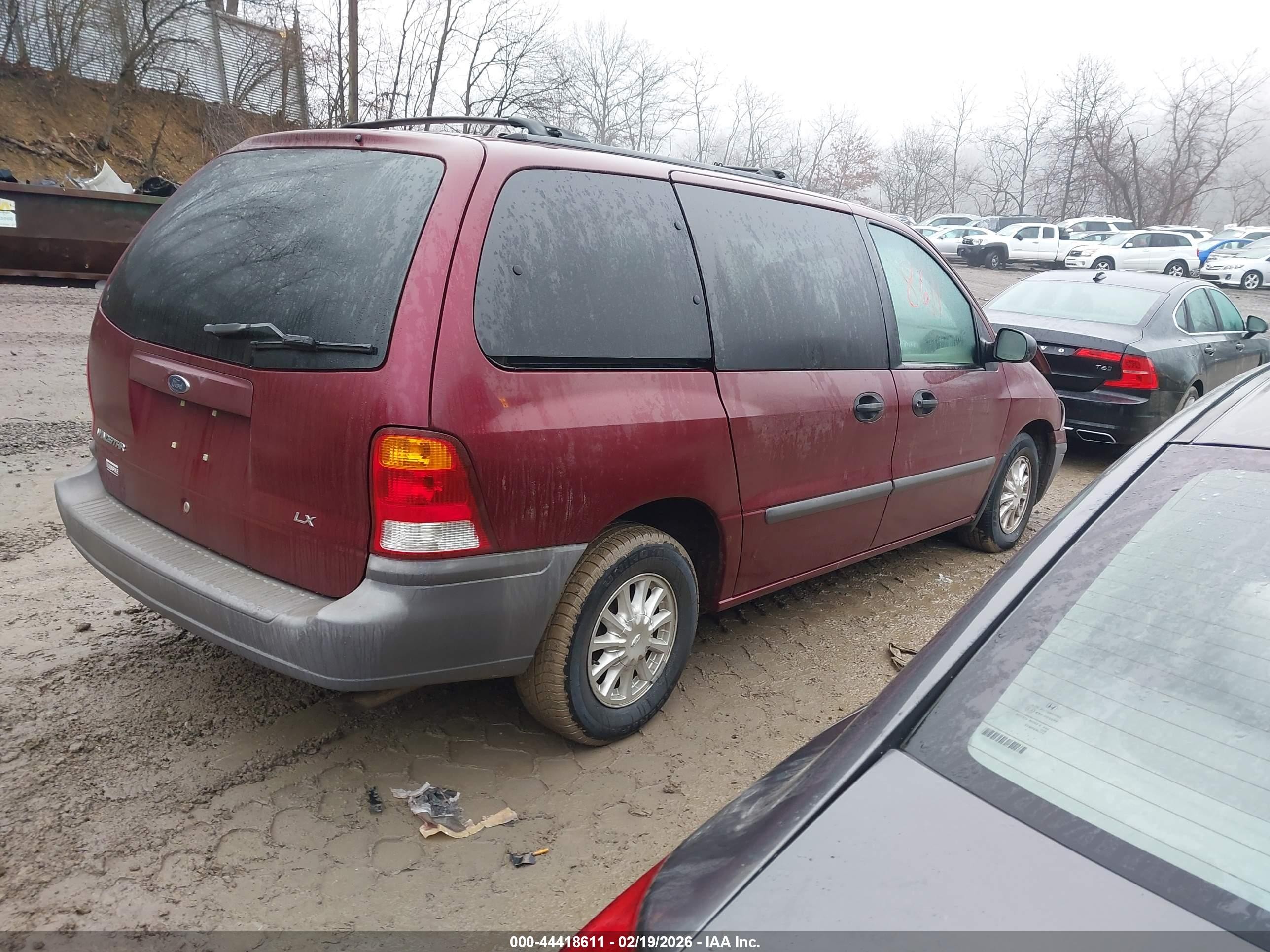 2000 Ford Windstar Lx Red vin: 2FMZA514XYBA59176