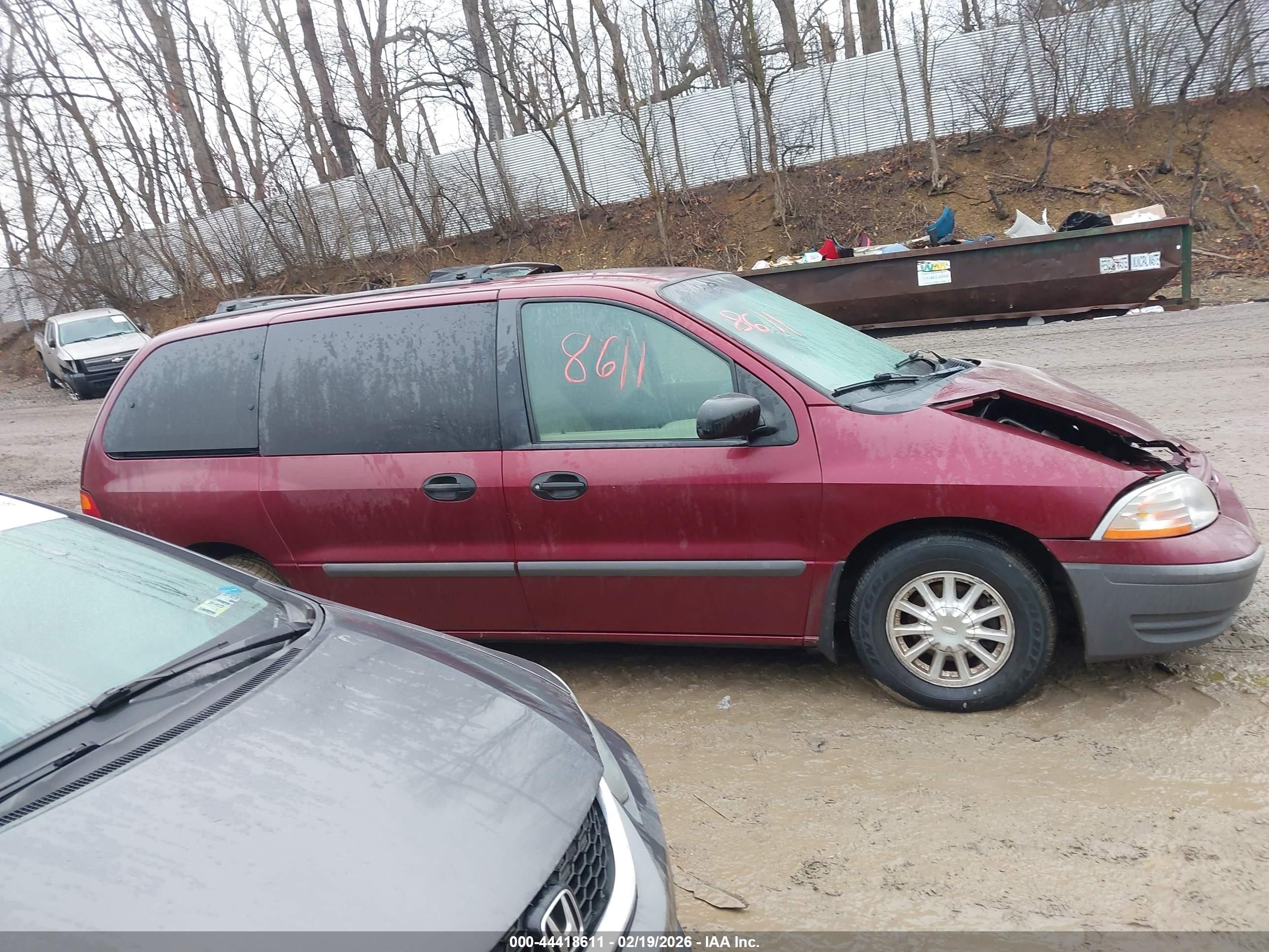 2000 Ford Windstar Lx Red vin: 2FMZA514XYBA59176