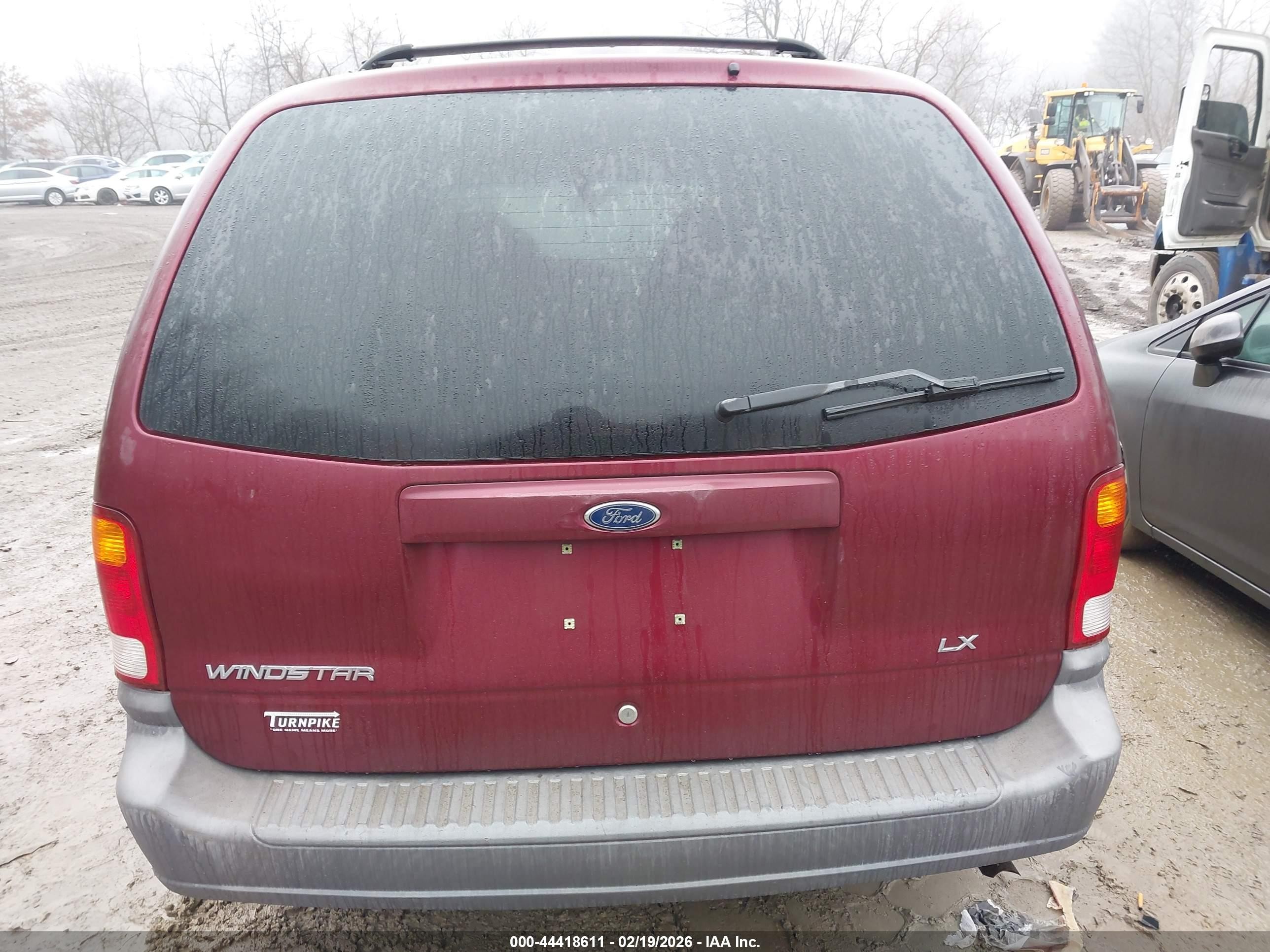 2000 Ford Windstar Lx Red vin: 2FMZA514XYBA59176