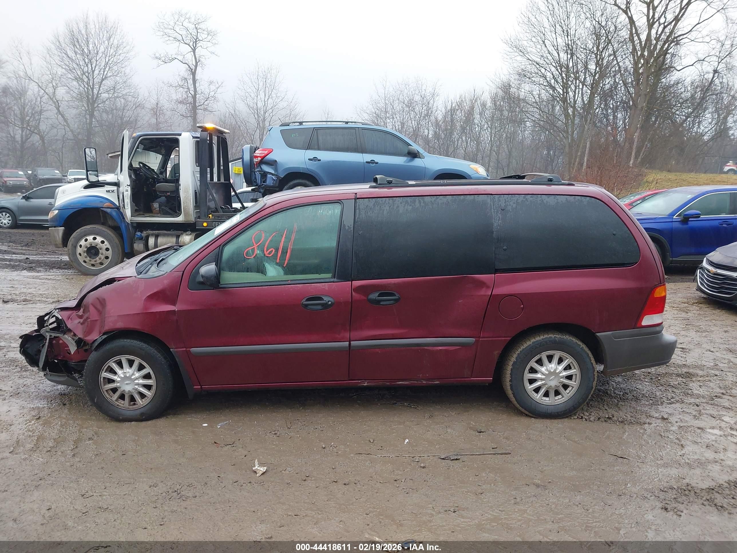 2000 Ford Windstar Lx Red vin: 2FMZA514XYBA59176