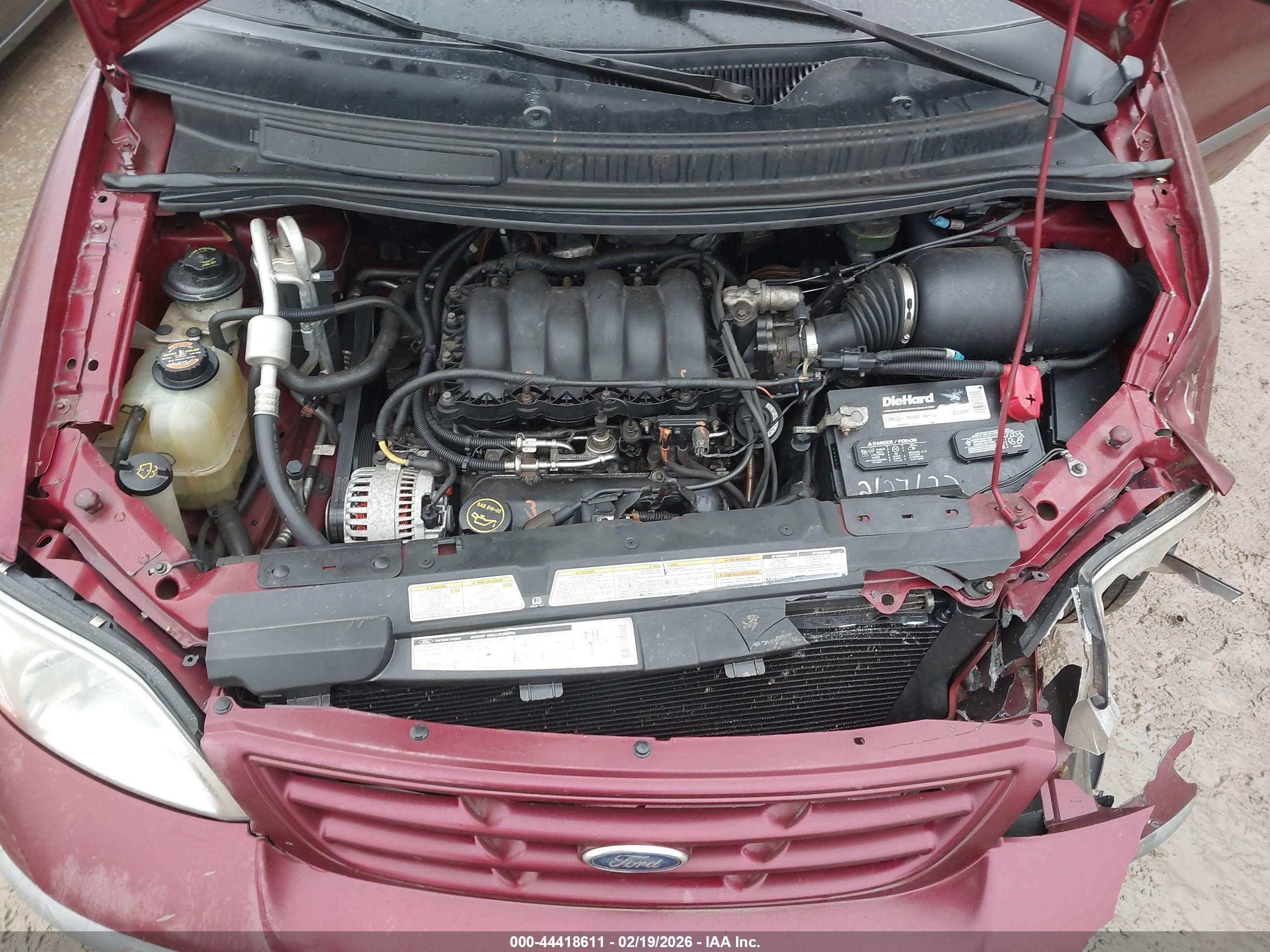2000 Ford Windstar Lx Red vin: 2FMZA514XYBA59176