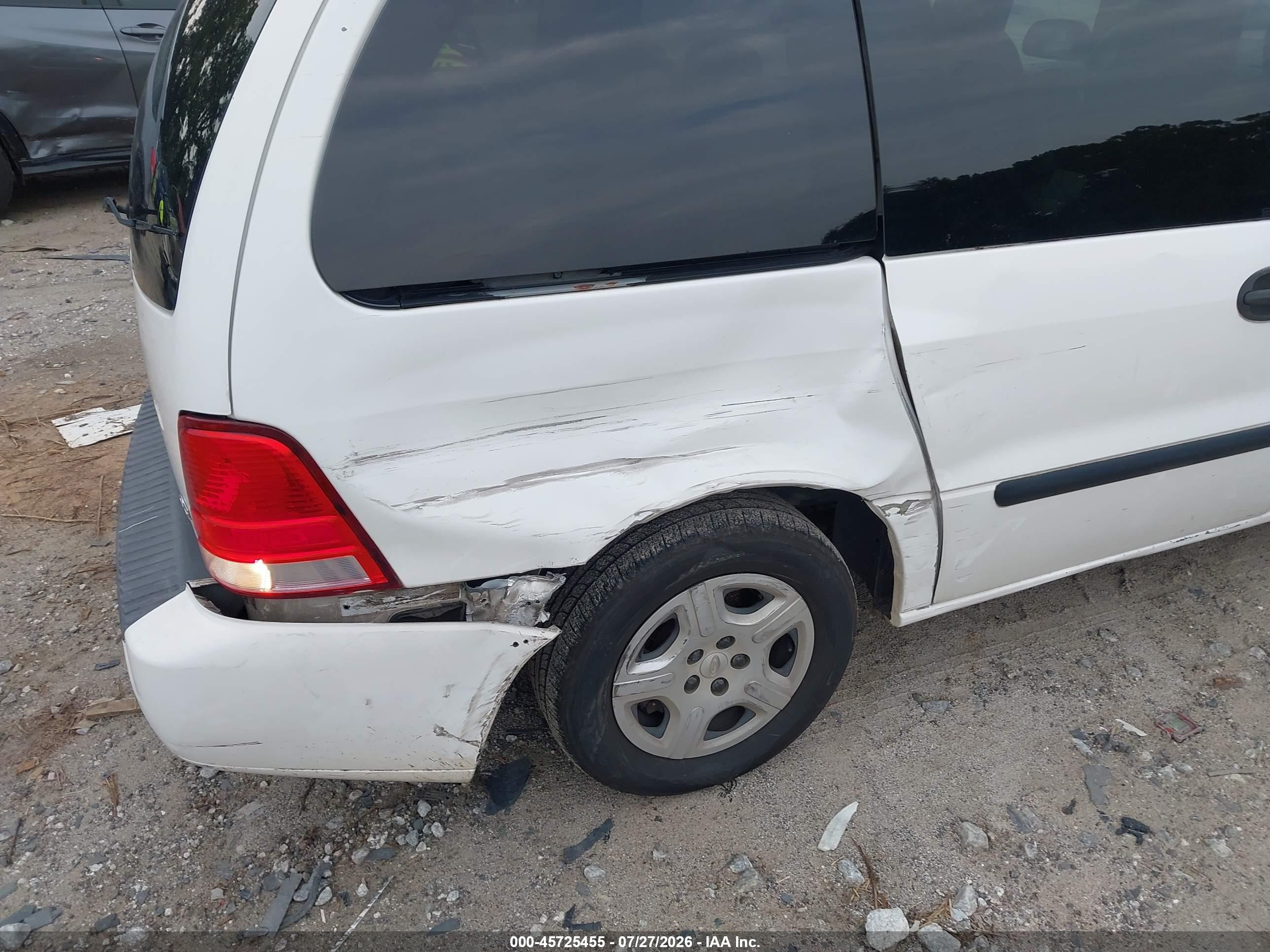 2006 Ford Freestar Se White vin: 2FMZA51606BA46399