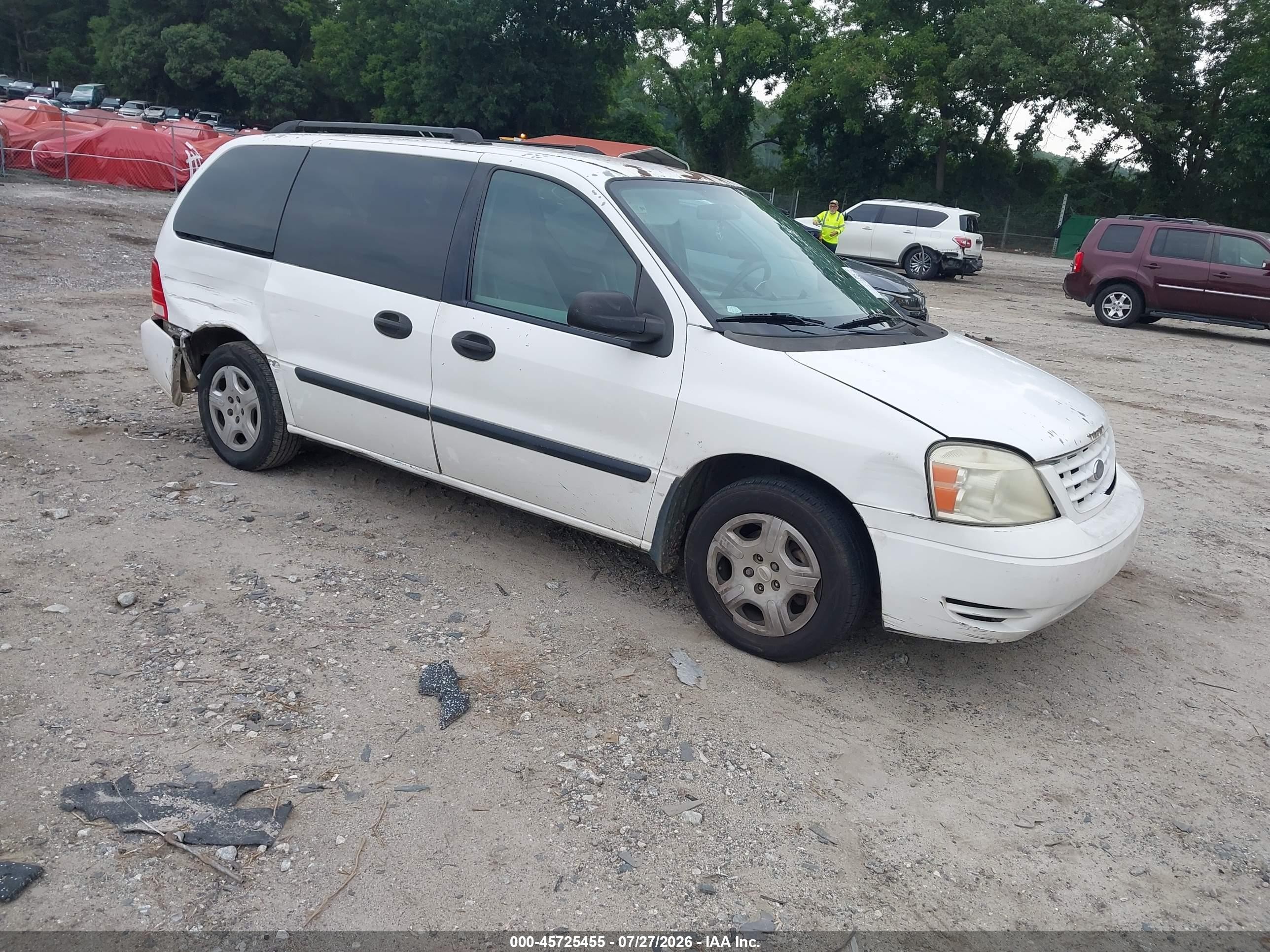 2006 Ford Freestar Se White vin: 2FMZA51606BA46399