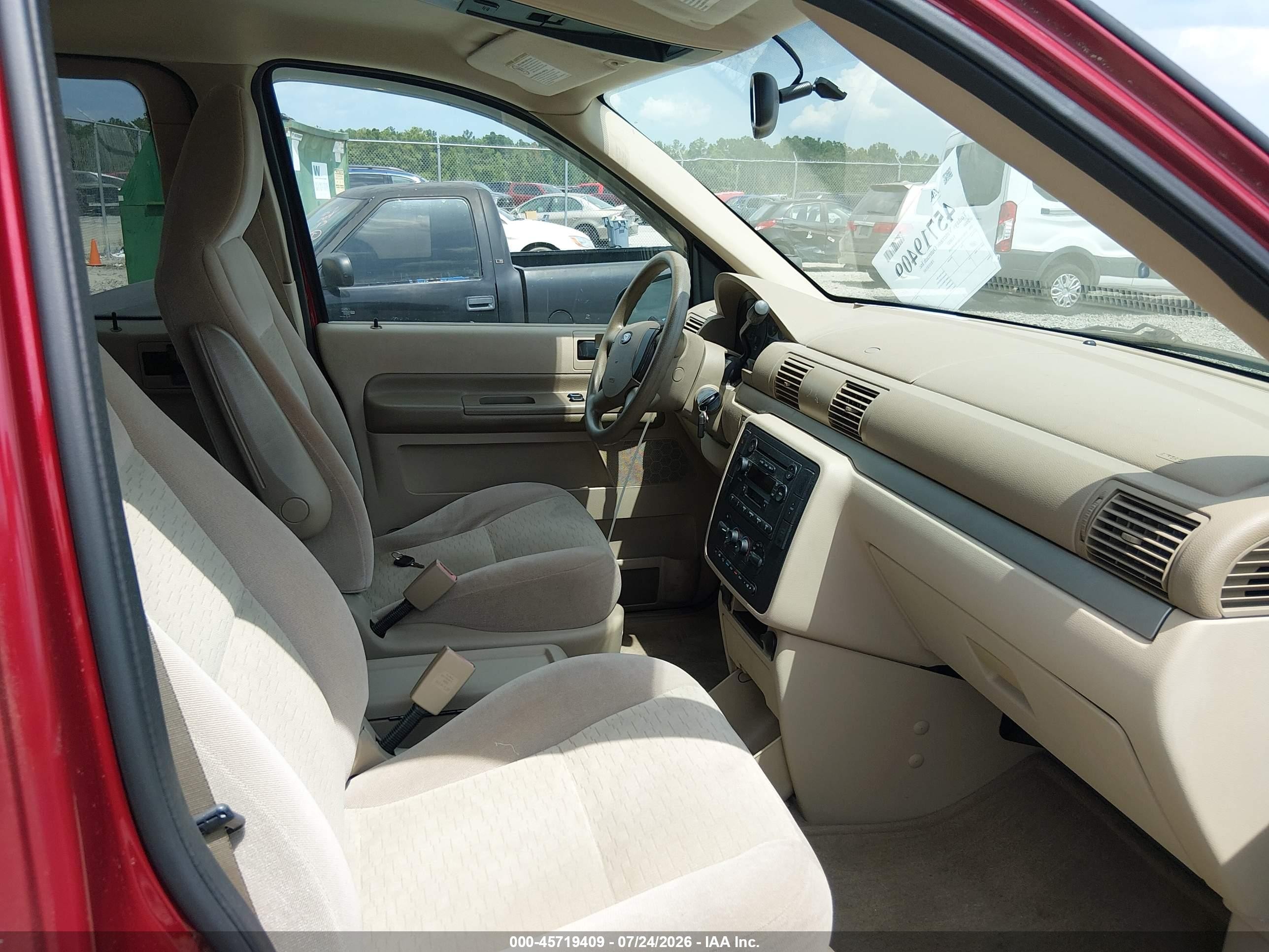 2004 Ford Freestar Se Red vin: 2FMZA51614BA90599