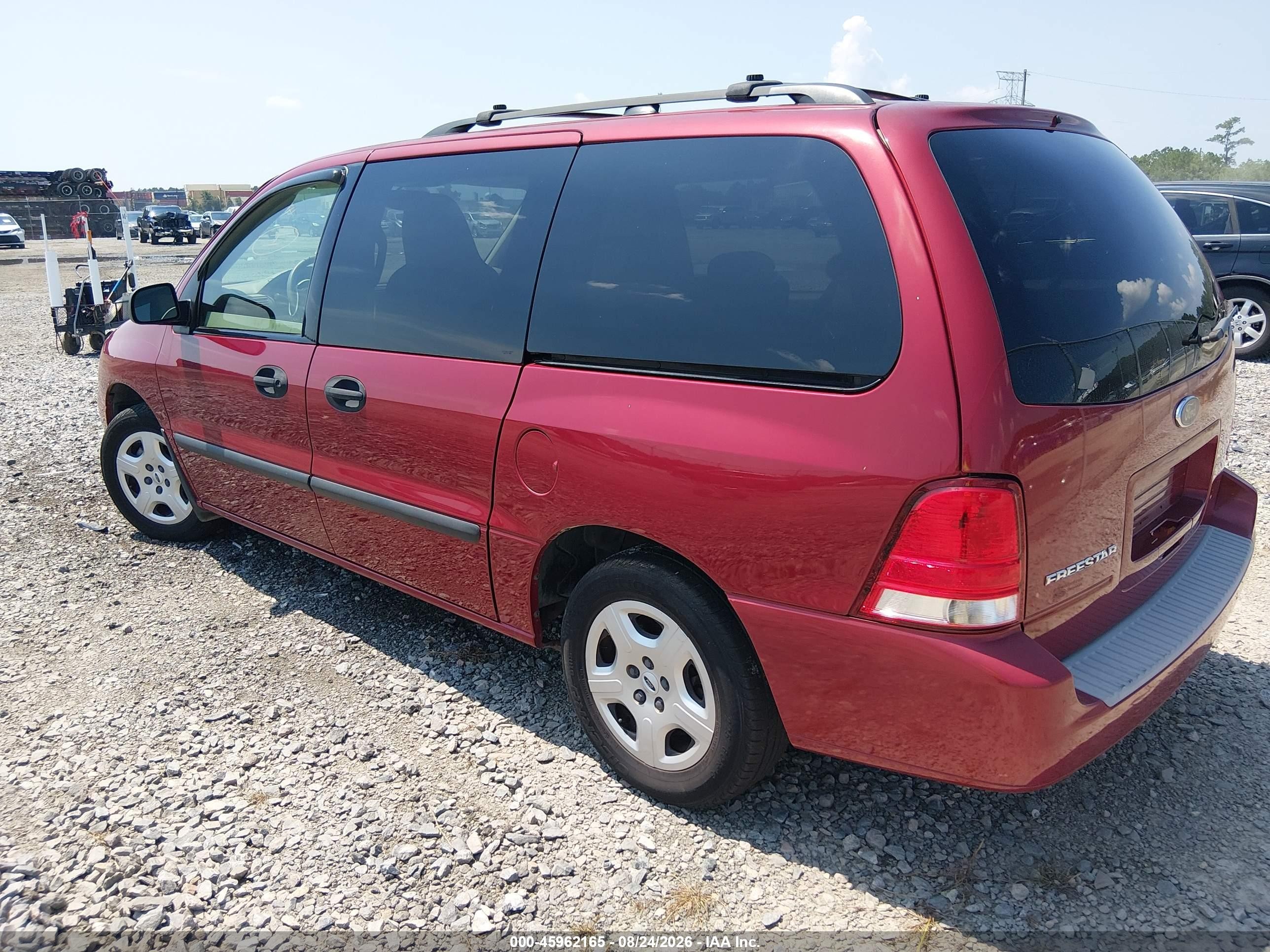 2004 Ford Freestar Se Red vin: 2FMZA51614BA90599