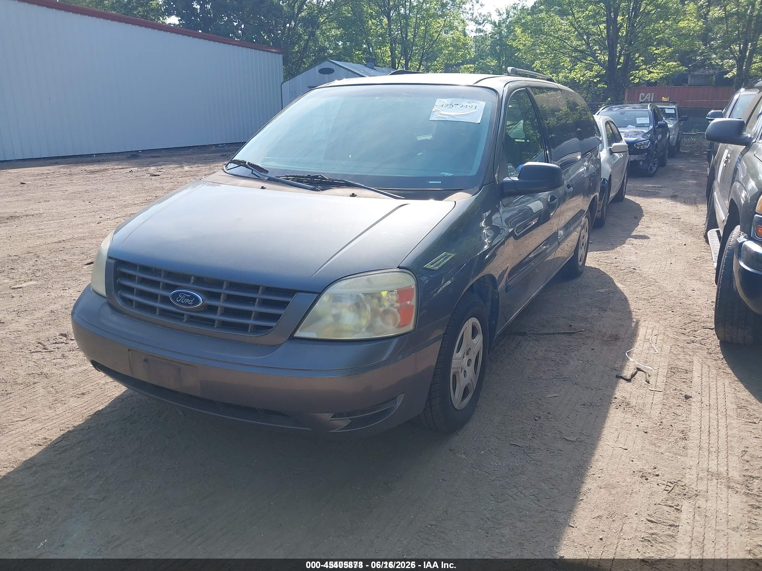 2006 Ford Freestar Se Gray vin: 2FMZA51626BA54908
