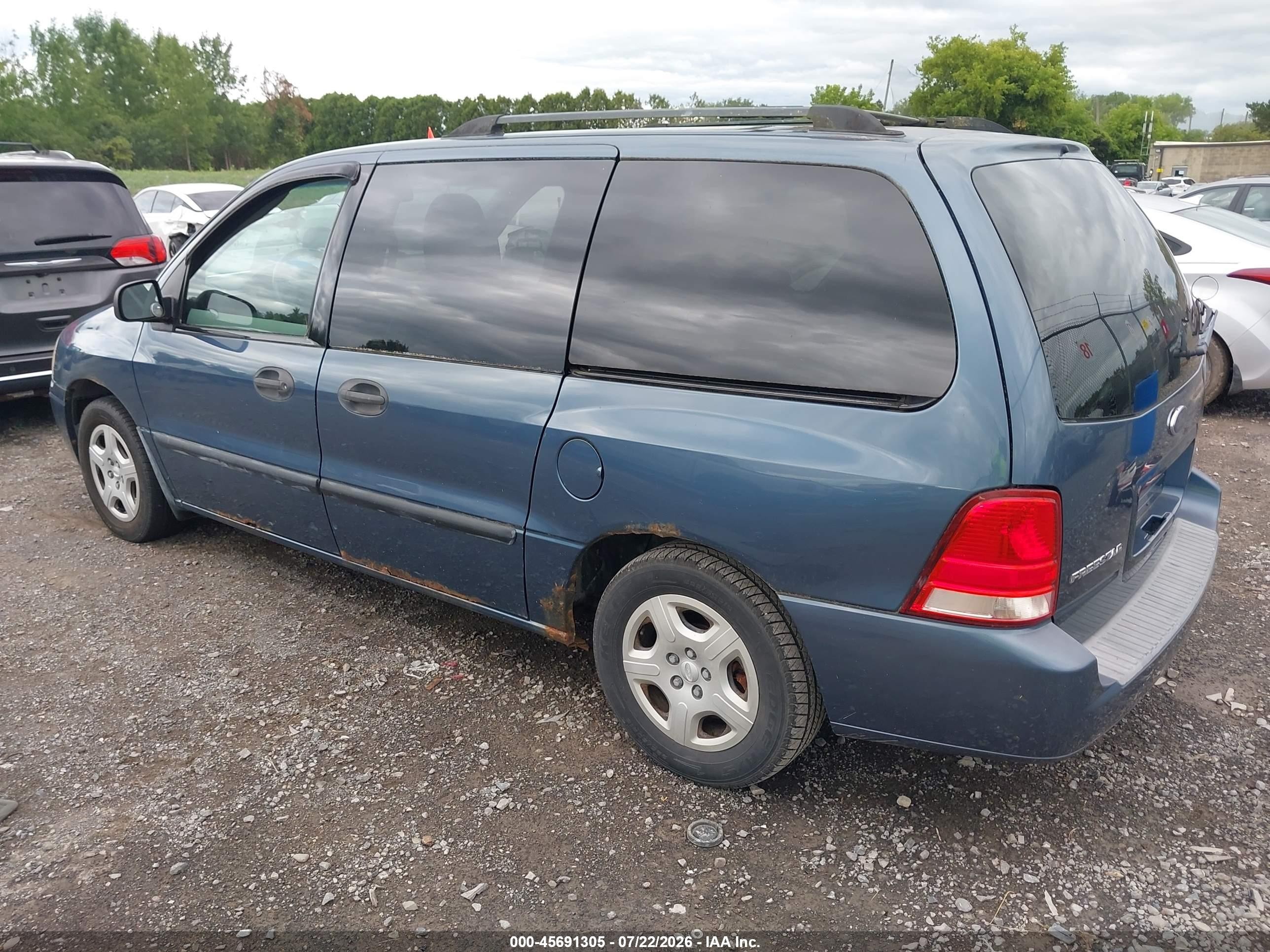 2006 Ford Freestar Se Blue vin: 2FMZA51636BA34960