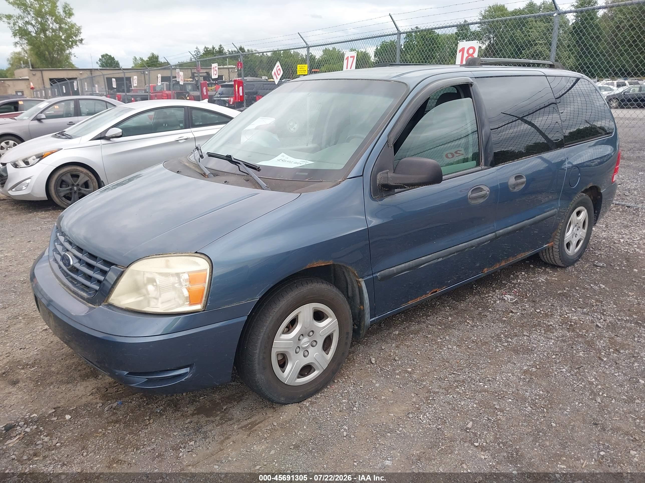 2006 Ford Freestar Se Blue vin: 2FMZA51636BA34960