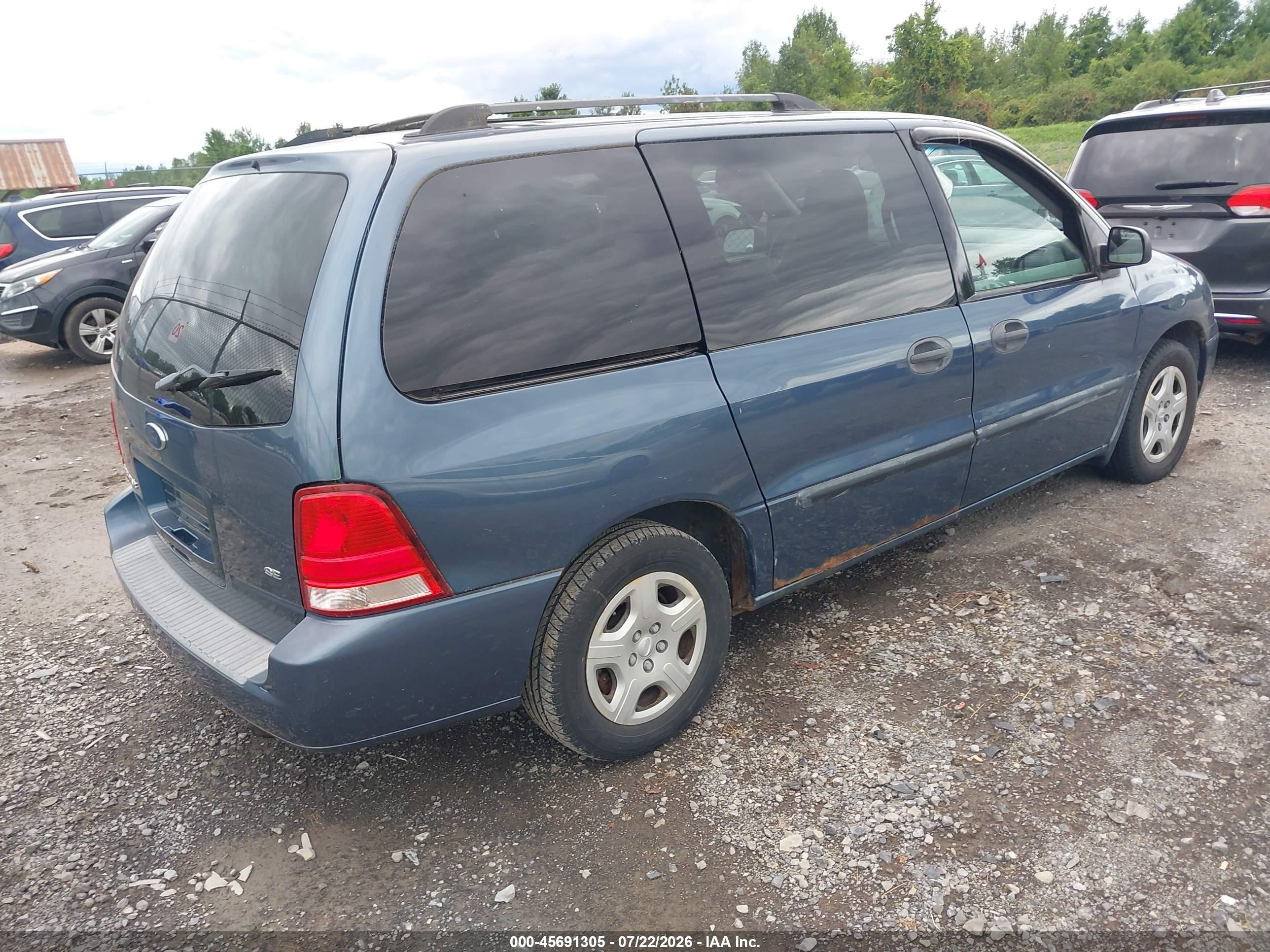2006 Ford Freestar Se Blue vin: 2FMZA51636BA34960