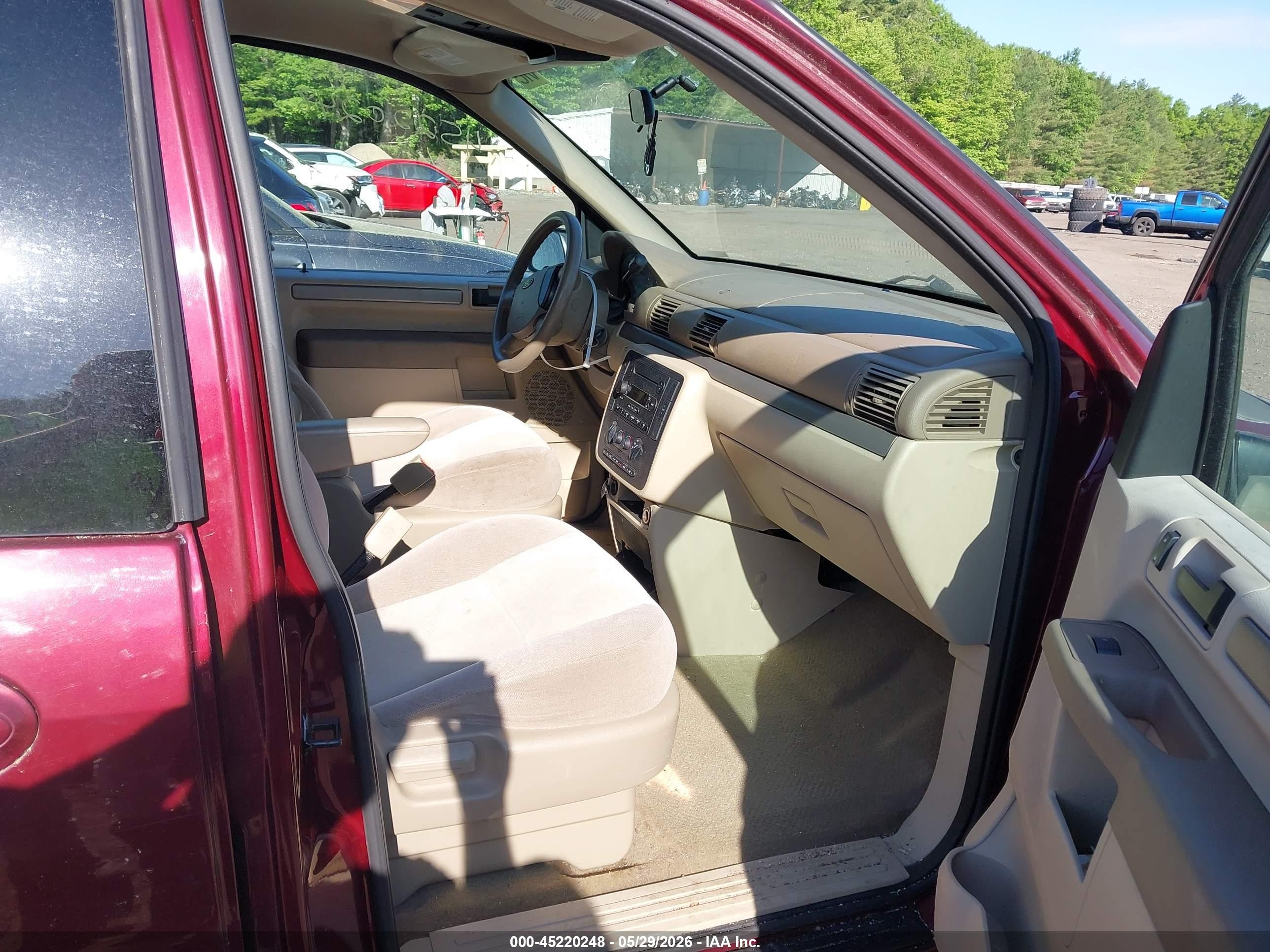 2006 Ford Freestar Se Burgundy vin: 2FMZA51636BA38474