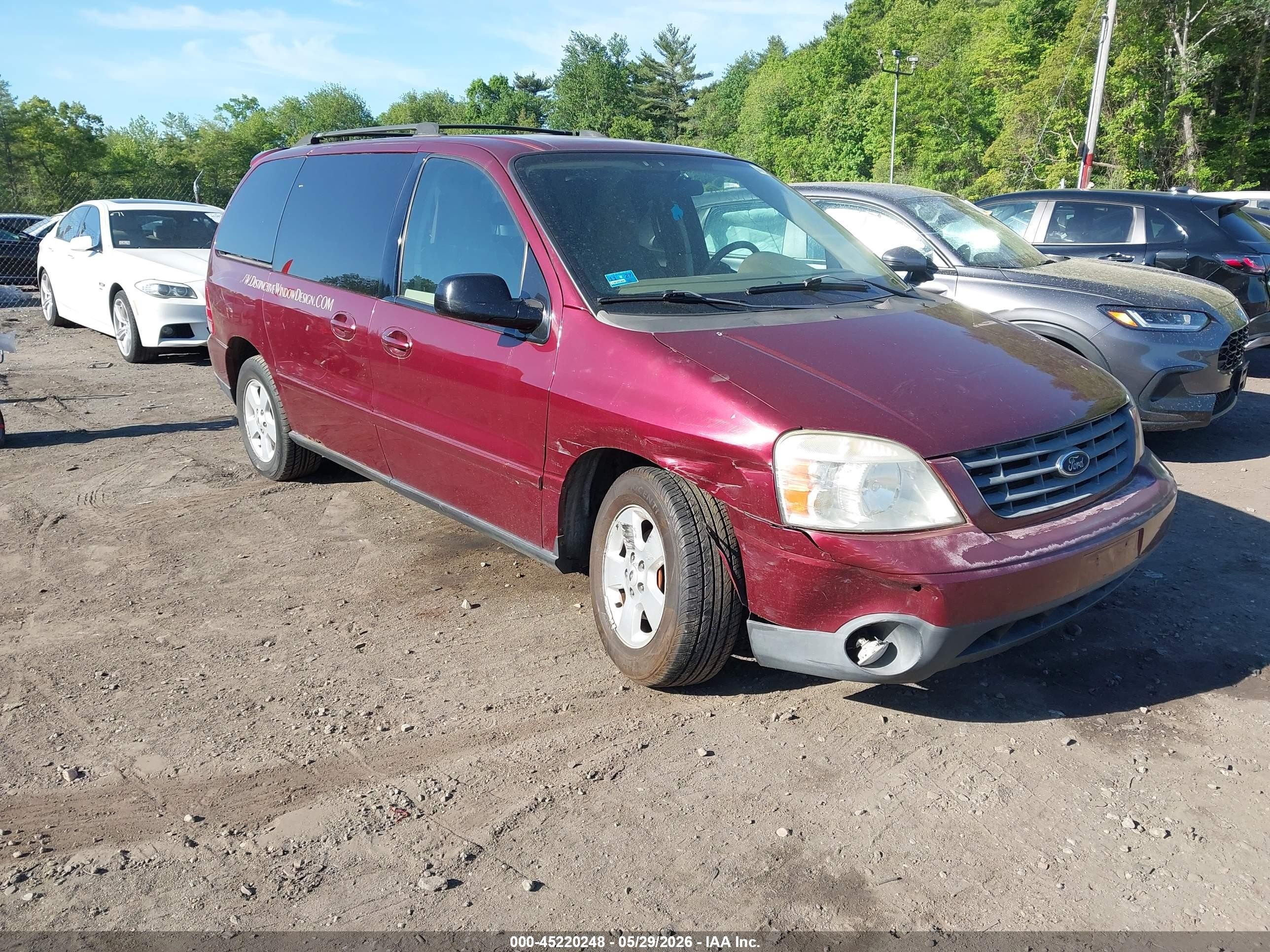 2006 Ford Freestar Se Burgundy vin: 2FMZA51636BA38474