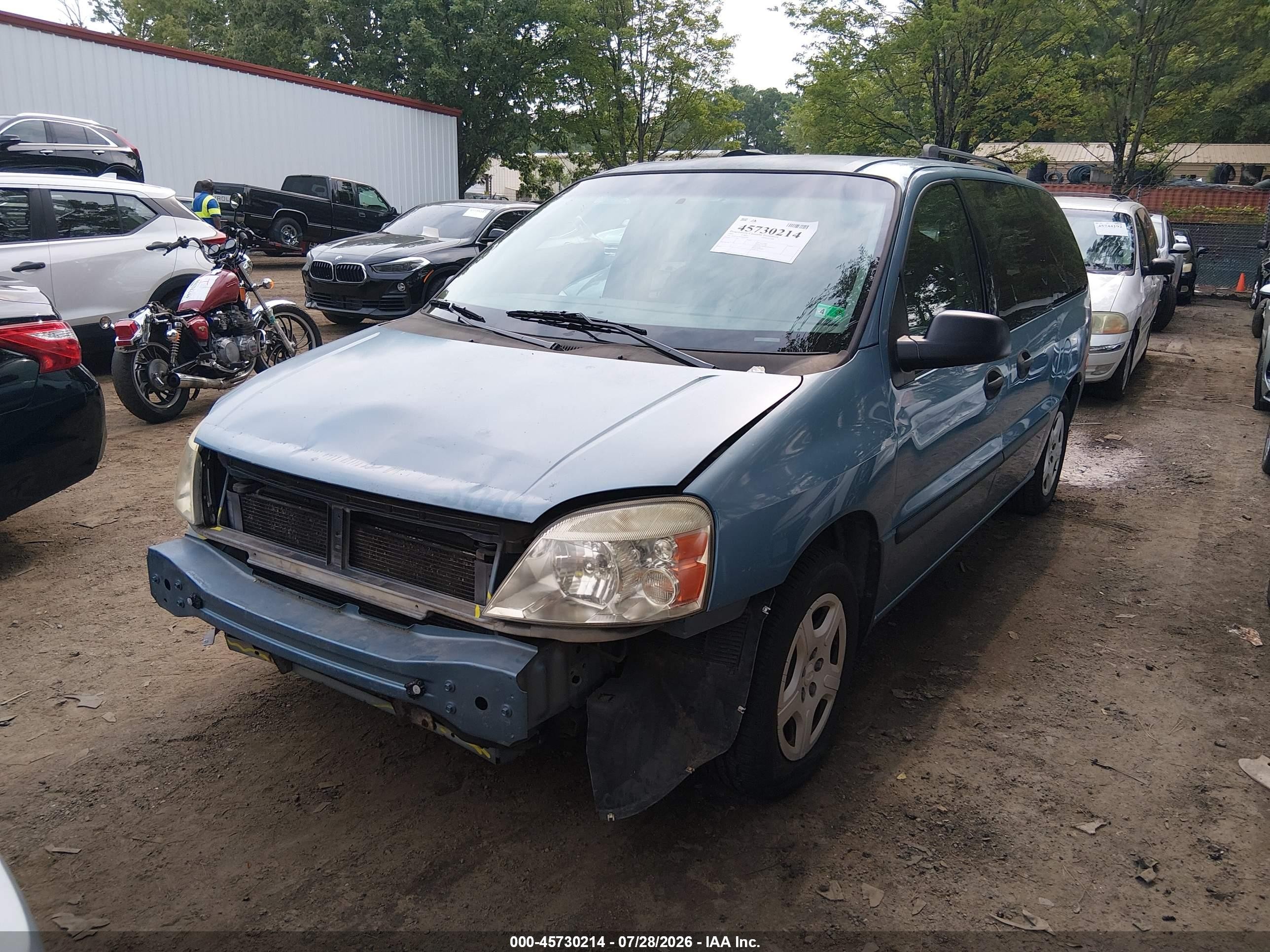2007 Ford Freestar Se Blue vin: 2FMZA51637BA09994