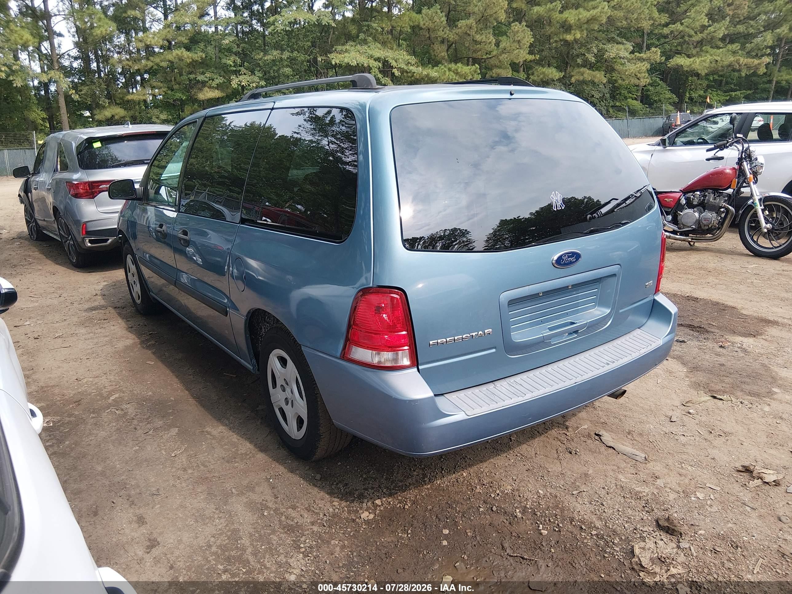 2007 Ford Freestar Se Blue vin: 2FMZA51637BA09994