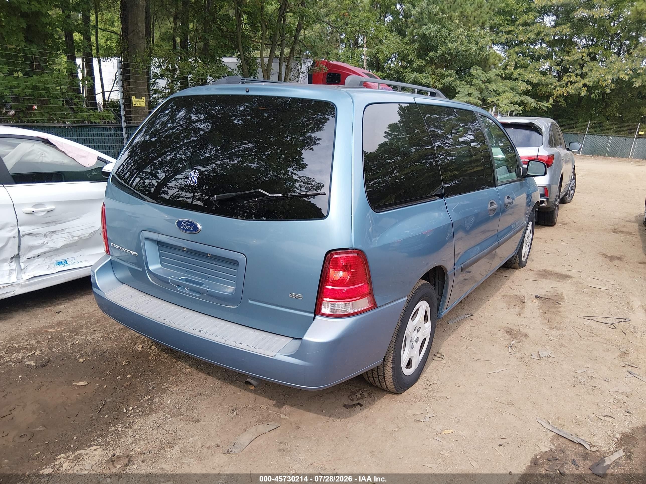 2007 Ford Freestar Se Blue vin: 2FMZA51637BA09994